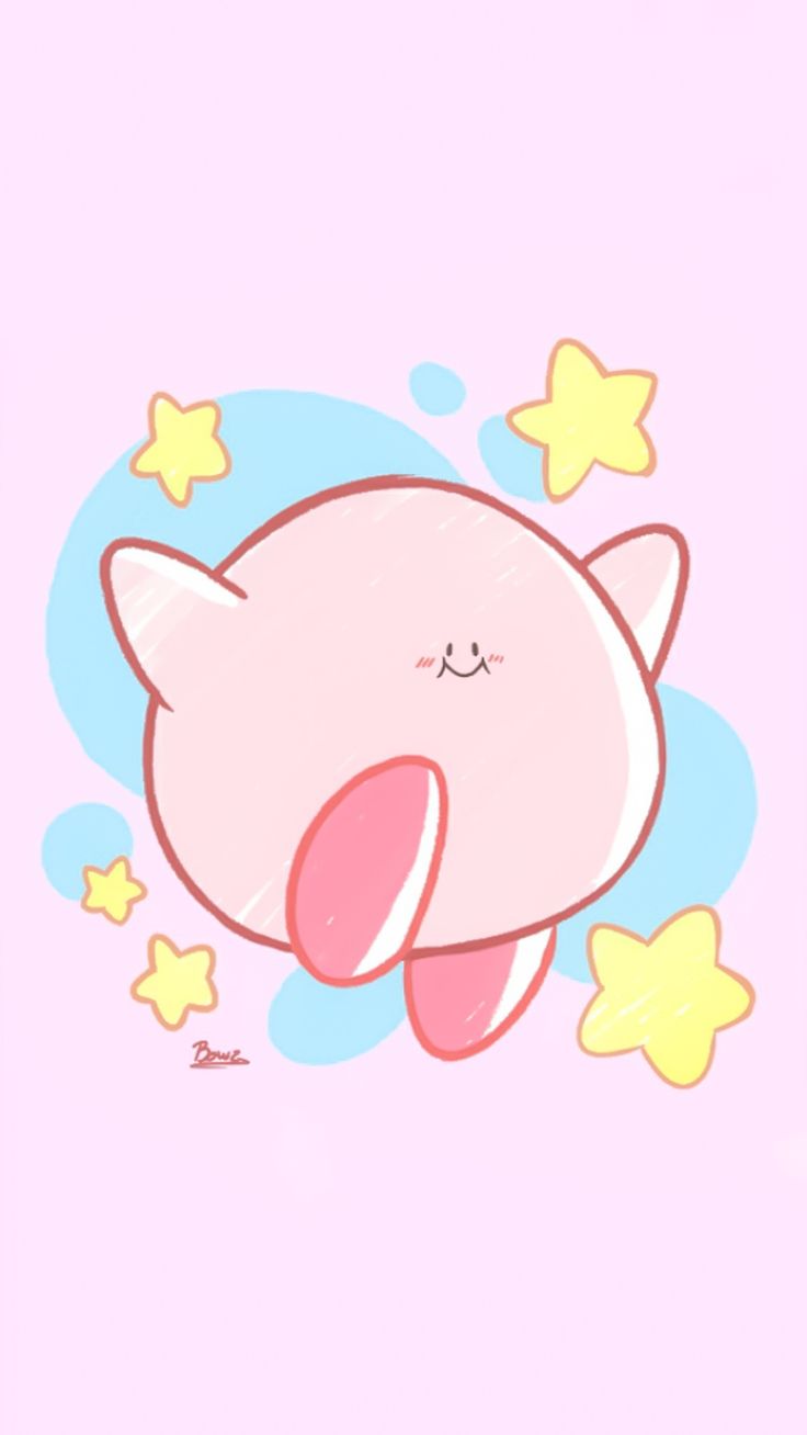 Kirby wallpaper I made for my phone! - Kirby