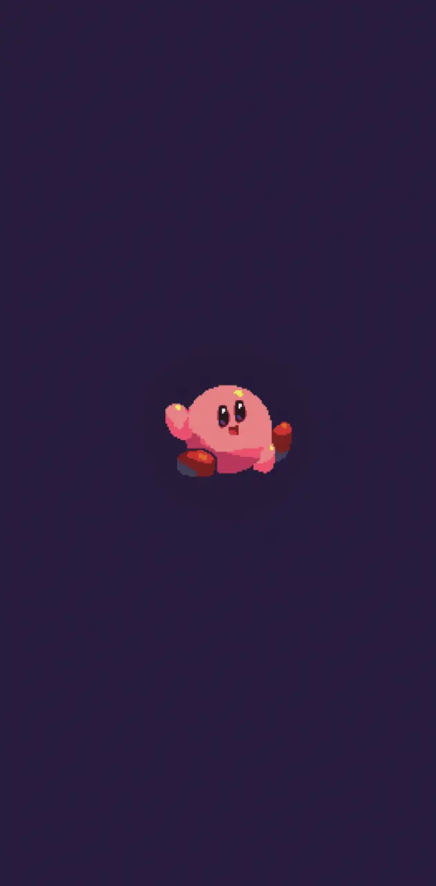 Kirby pixel art wallpaper