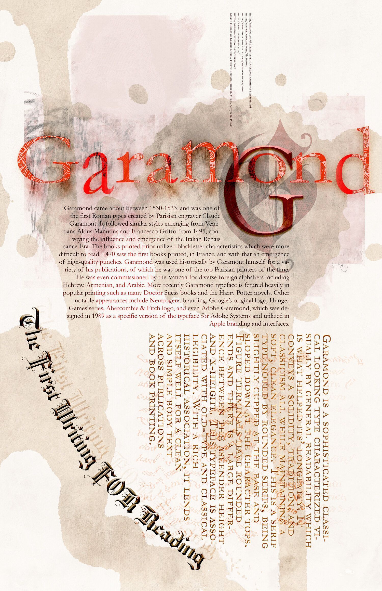 Garamond, a typeface that has been used by the likes of Shakespeare and Goethe - Gryffindor