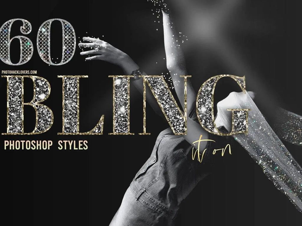 60 blings photoshop styles - Bling