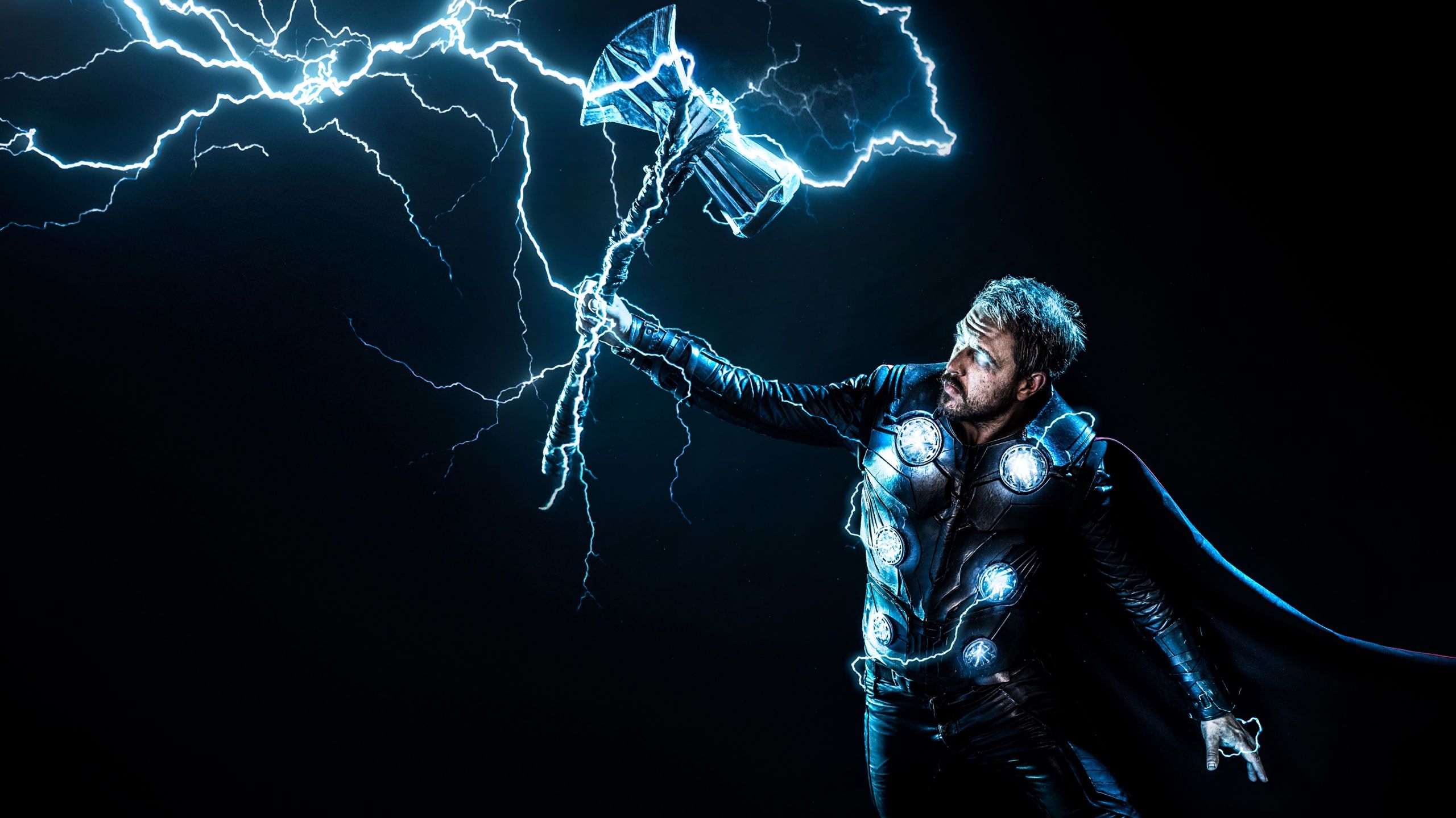 Thor with his hammer and lightning - Thor