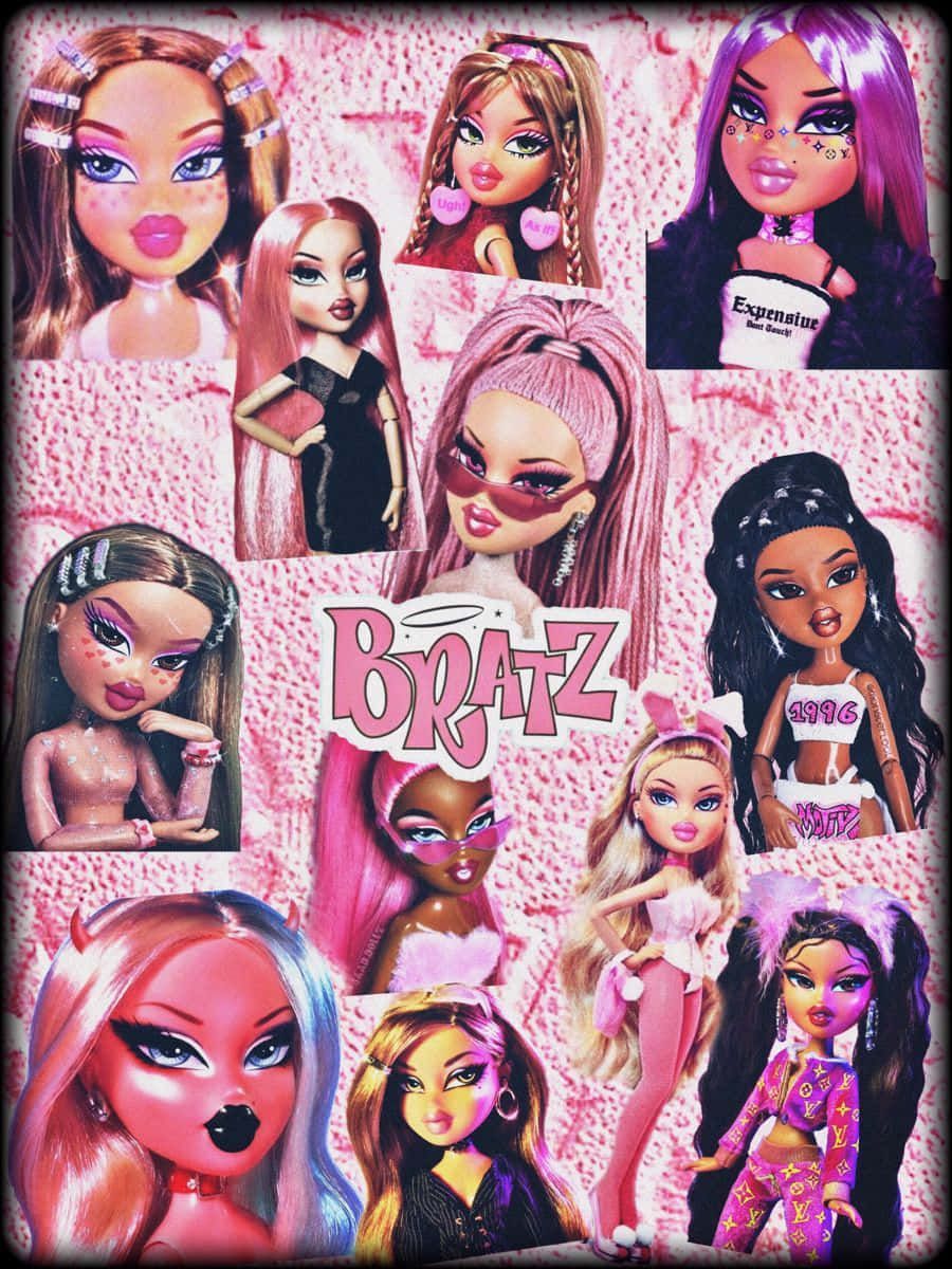 Download Pink Glitter Aesthetic Bratz Doll Wallpaper