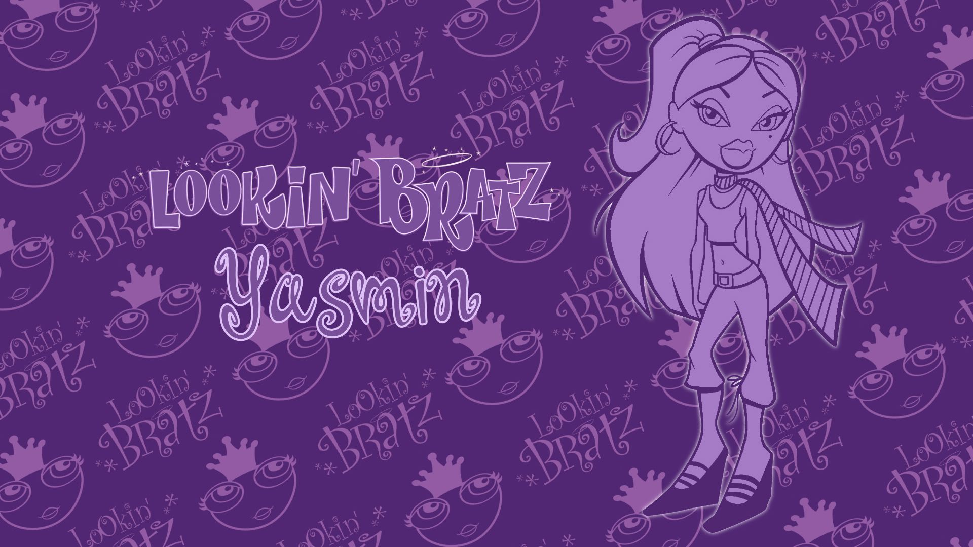 A digital illustration of a character called Yasmin from the Lookin' Bratz series. - Bratz