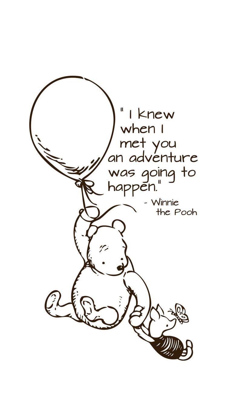 Winnie the Pooh holding Piglet and a balloon - Winnie the Pooh