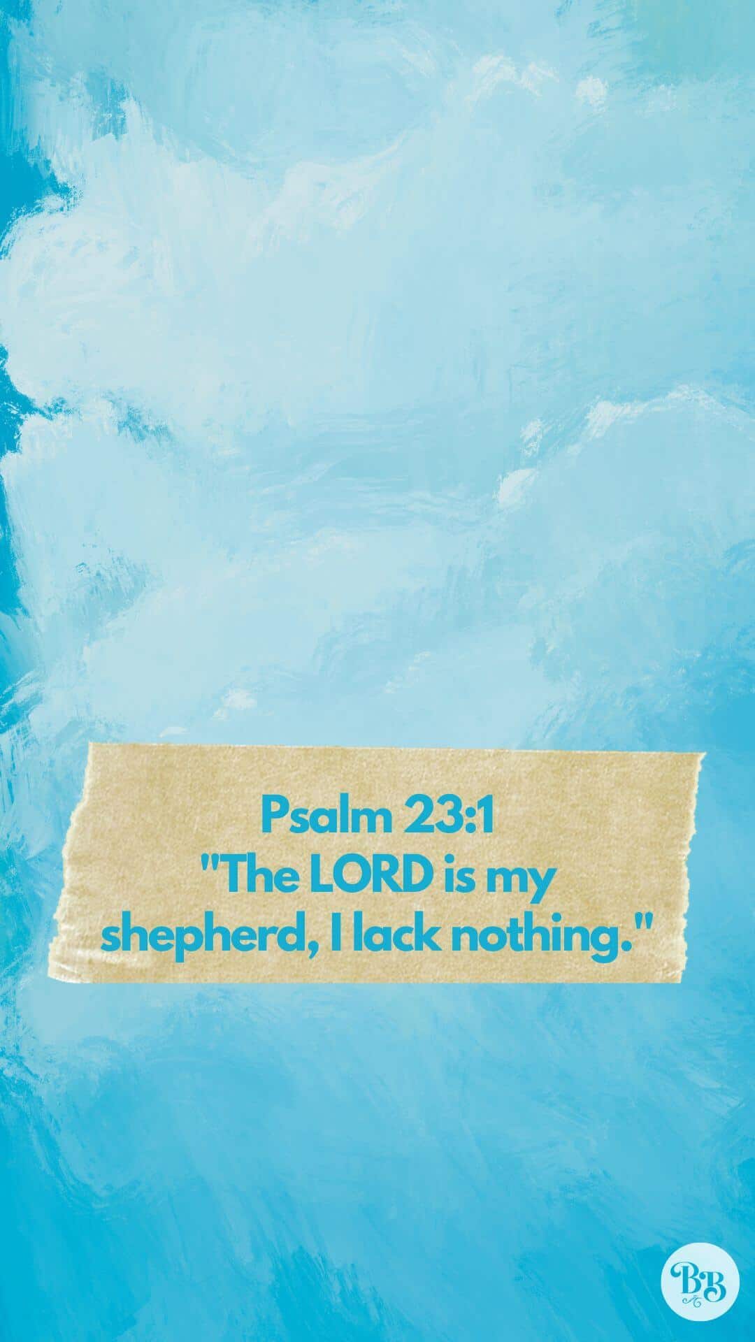 The Lord is my shepherd, I lack nothing. - Christian, christian iPhone