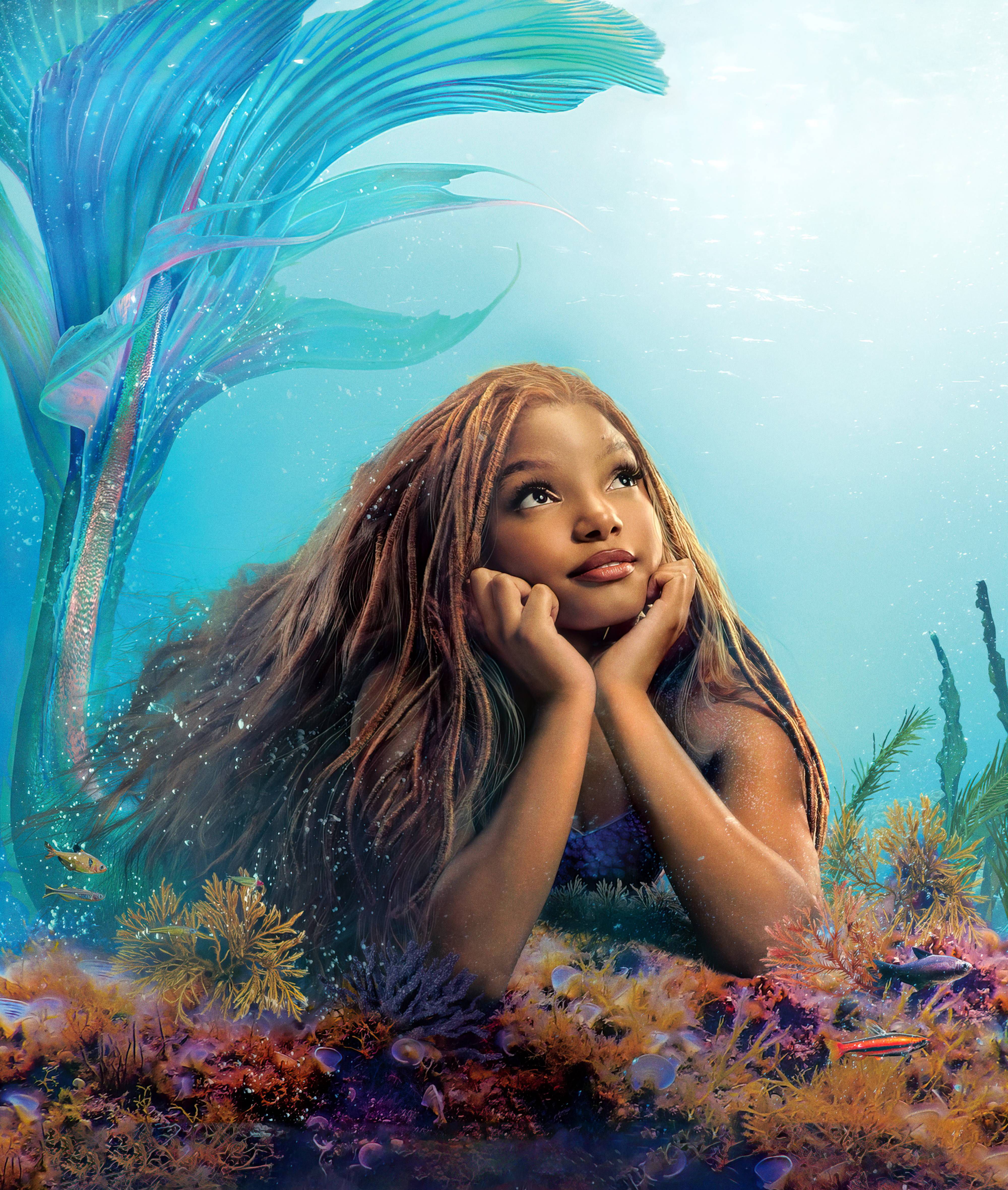 Halle Bailey as Ariel Wallpaper 4K, The Little Mermaid