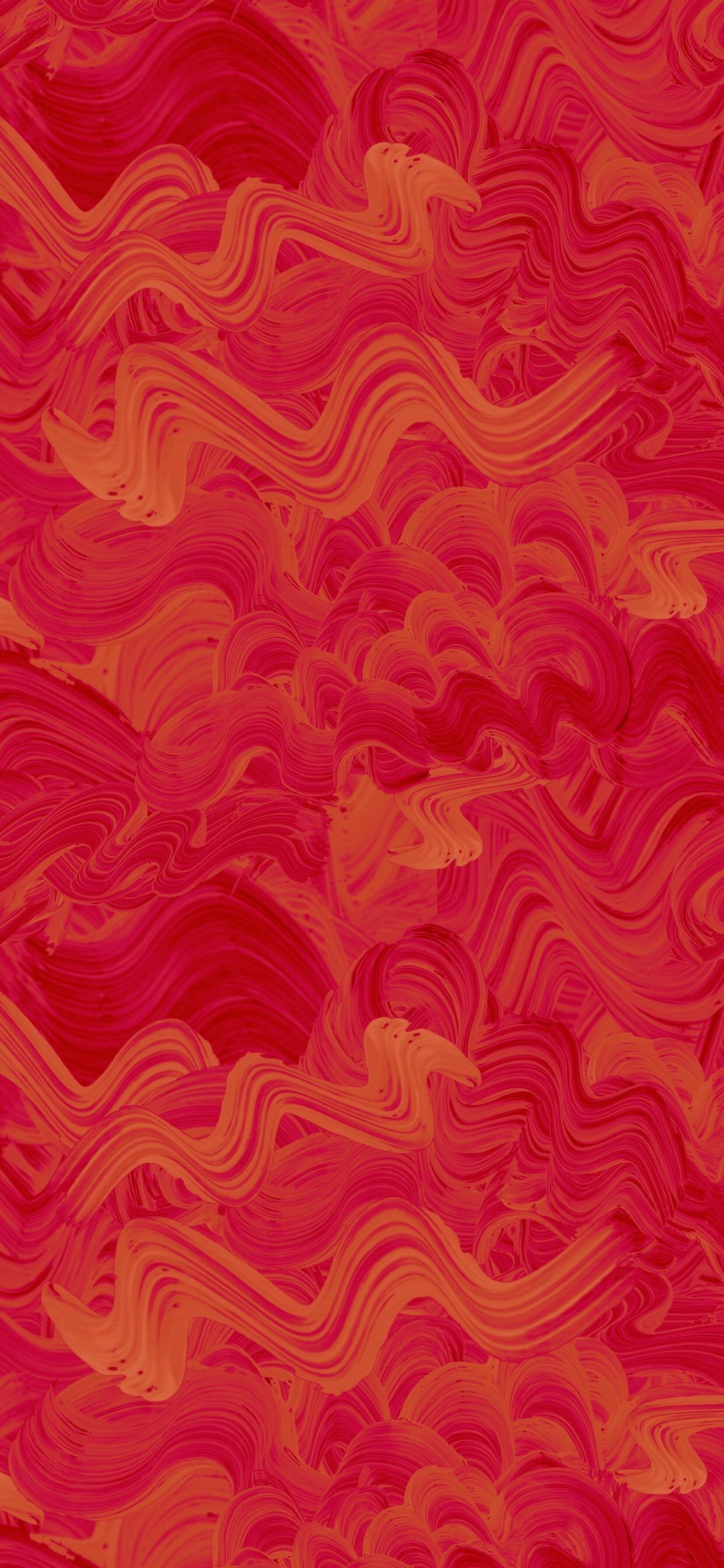 Red abstract wallpaper with a wave pattern - Coral