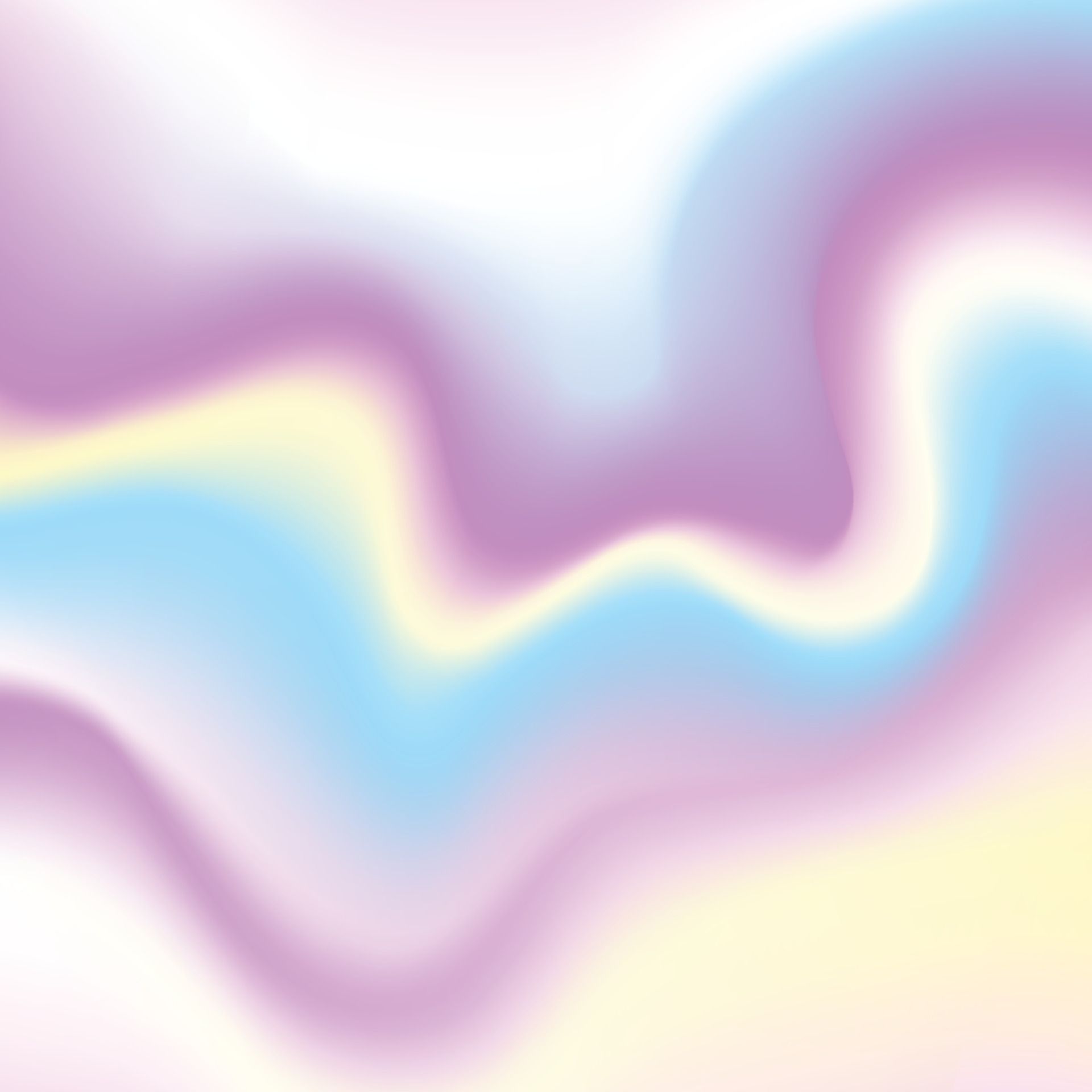A soft pastel gradient background with wavy lines - Holographic, iridescent