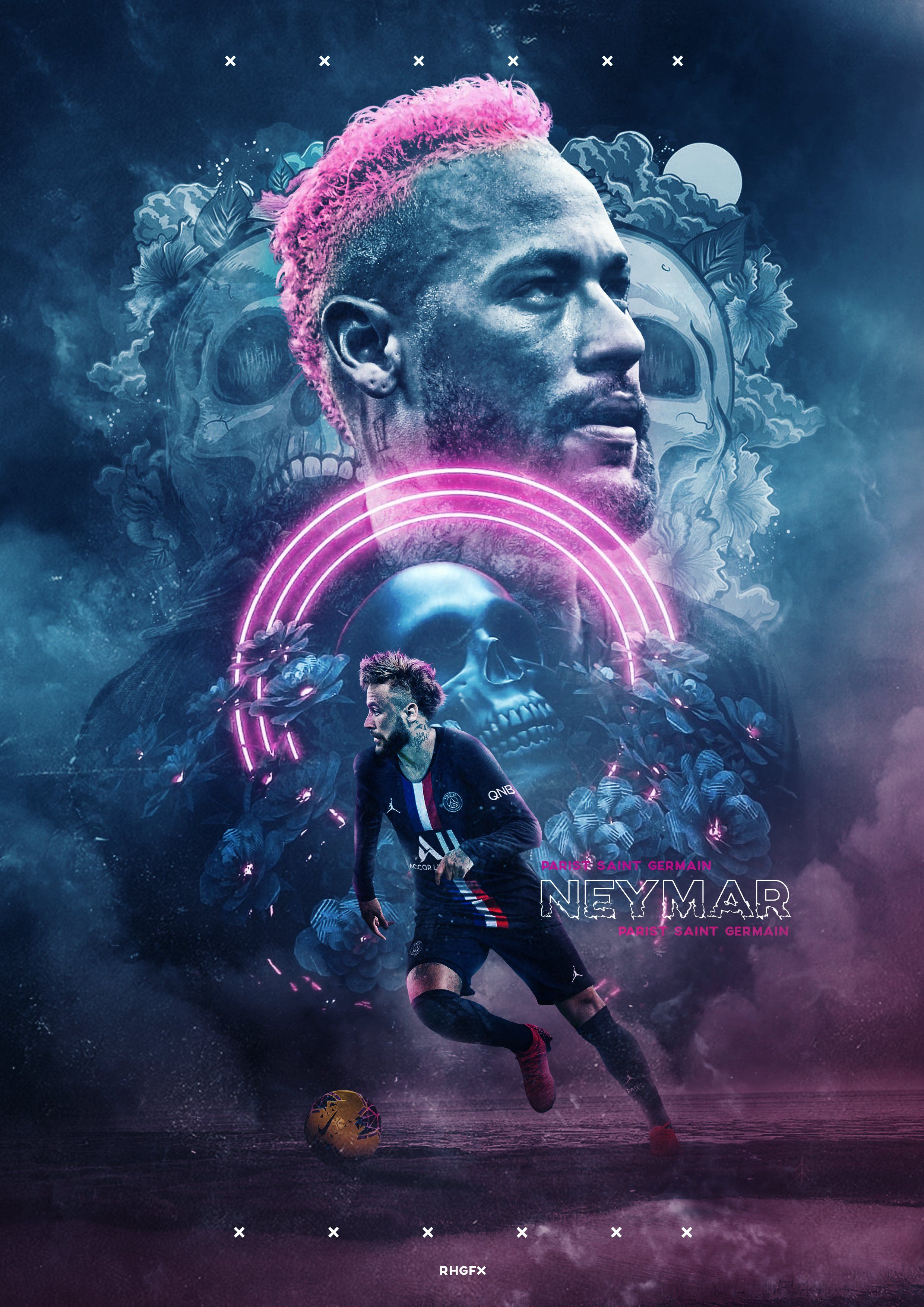 Aesthetic Style Wallpaper. #psg # neymar #Neymar
