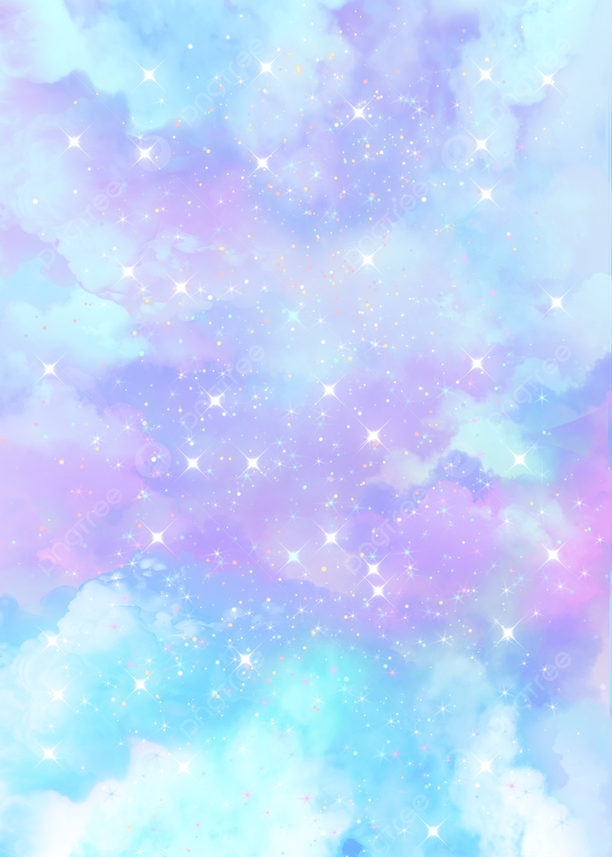 Blue Holographic Universe Cloud Colorful Background Wallpaper Image For Free Download