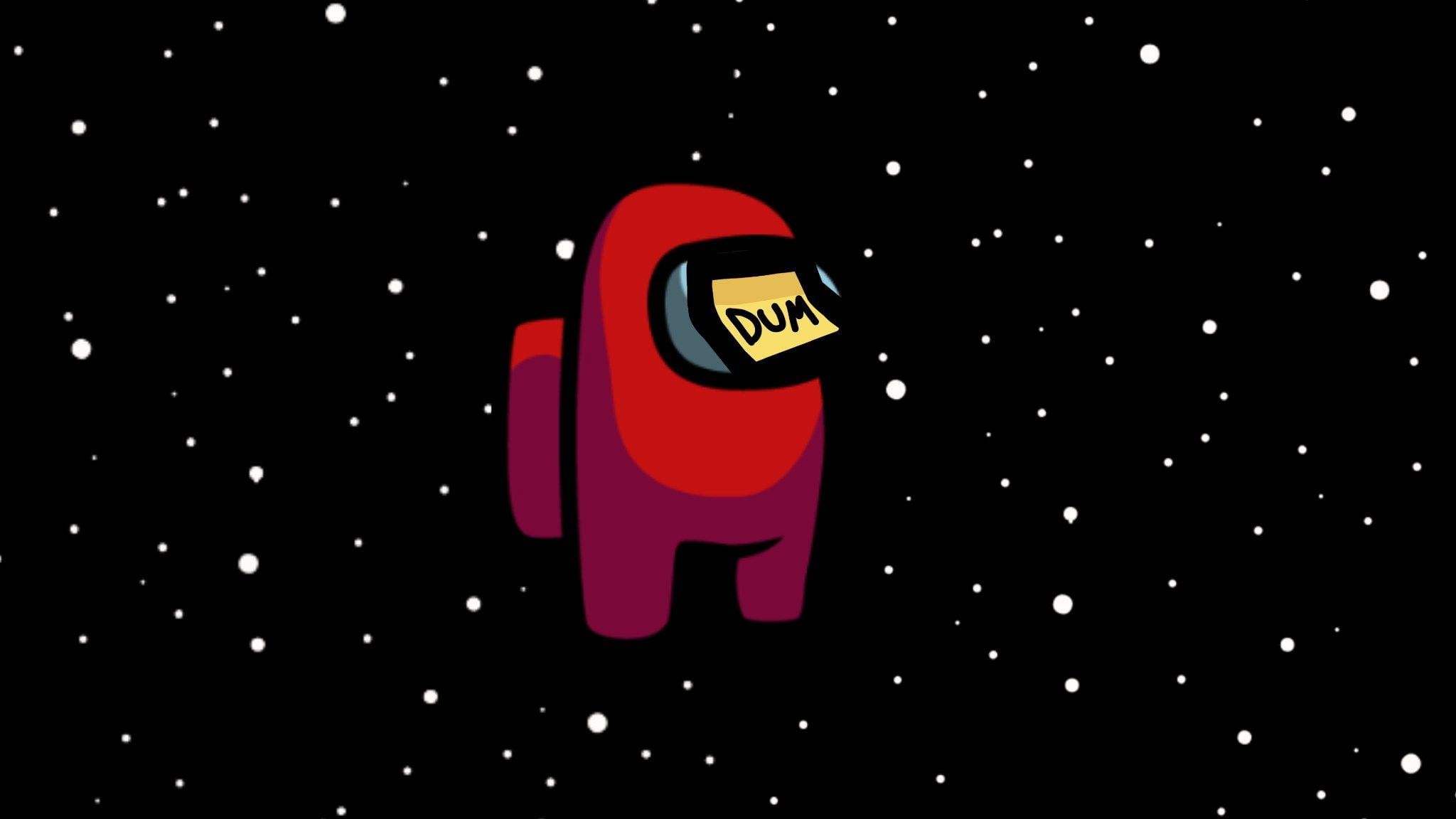 A red astronaut in space with the words 'no' on it - The Powerpuff Girls