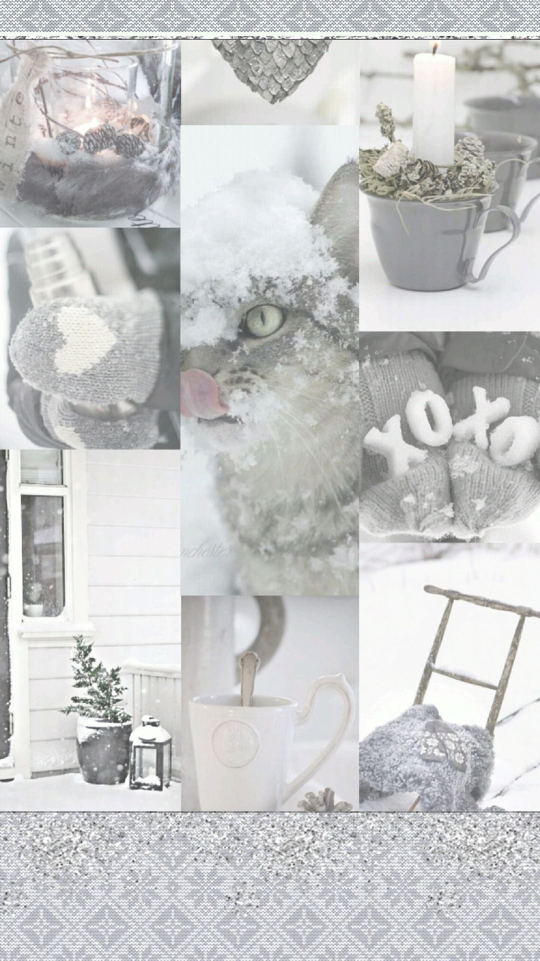Aesthetic Grey Wallpaper for iPhone with high-resolution 1080x1920 pixel. You can use this wallpaper for your iPhone 5, 6, 7, 8, X, XS, XR backgrounds, Mobile Screensaver, or iPad Lock Screen - White Christmas