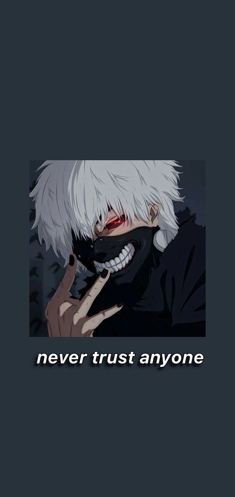 Tokyo Ghoul anime wallpaper for iPhone with resolution 1080X1920 pixel. You can make this wallpaper for your iPhone 5, 6, 7, 8, X backgrounds, Mobile Screensaver, or iPad Lock Screen - Tokyo Ghoul