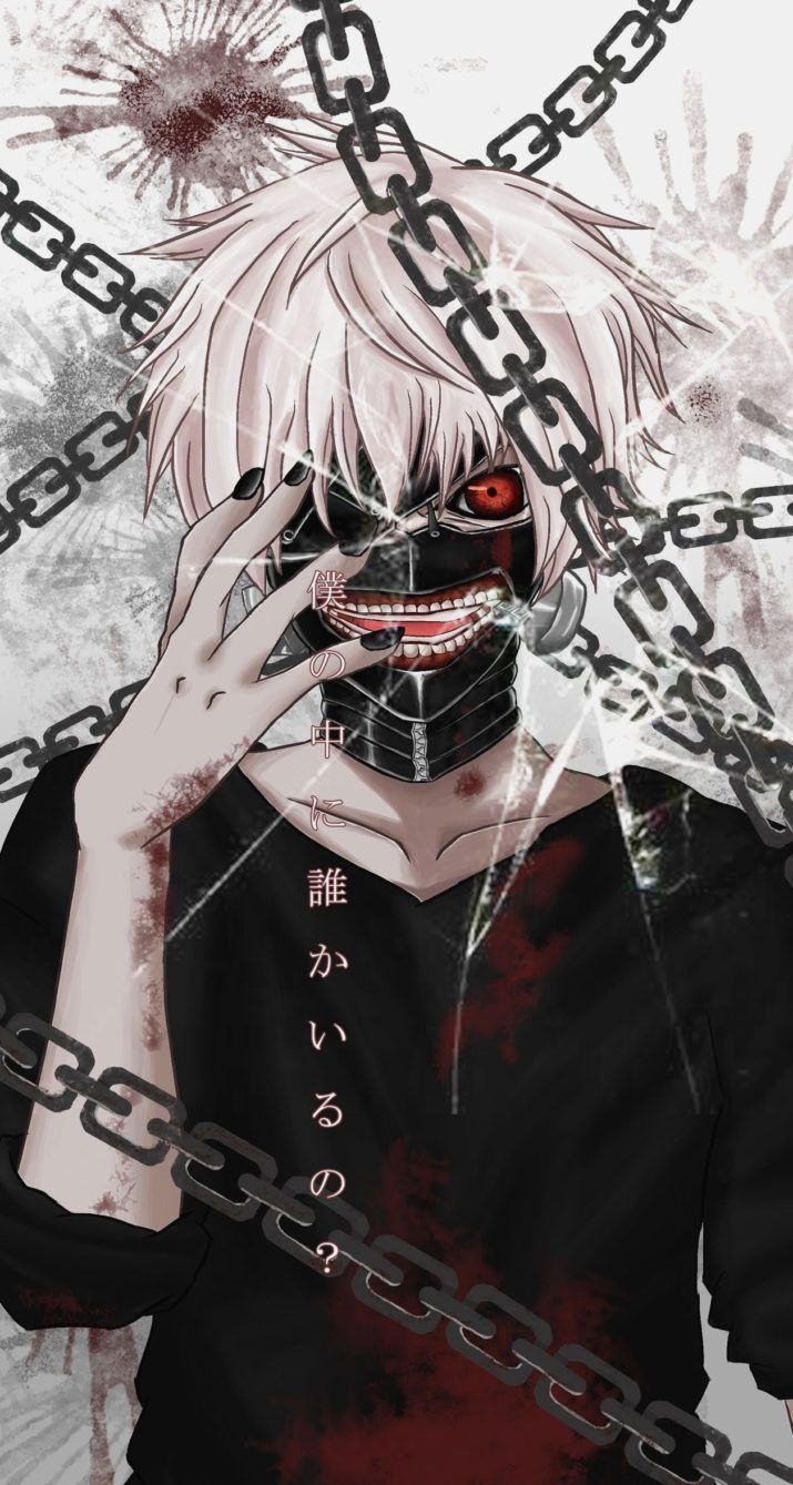 Tokyo Ghoul anime wallpaper for iPhone with resolution 1080X1920 pixel. You can make this wallpaper for your iPhone 5, 6, 7, 8, X backgrounds, Mobile Screensaver, or iPad Lock Screen - Tokyo Ghoul