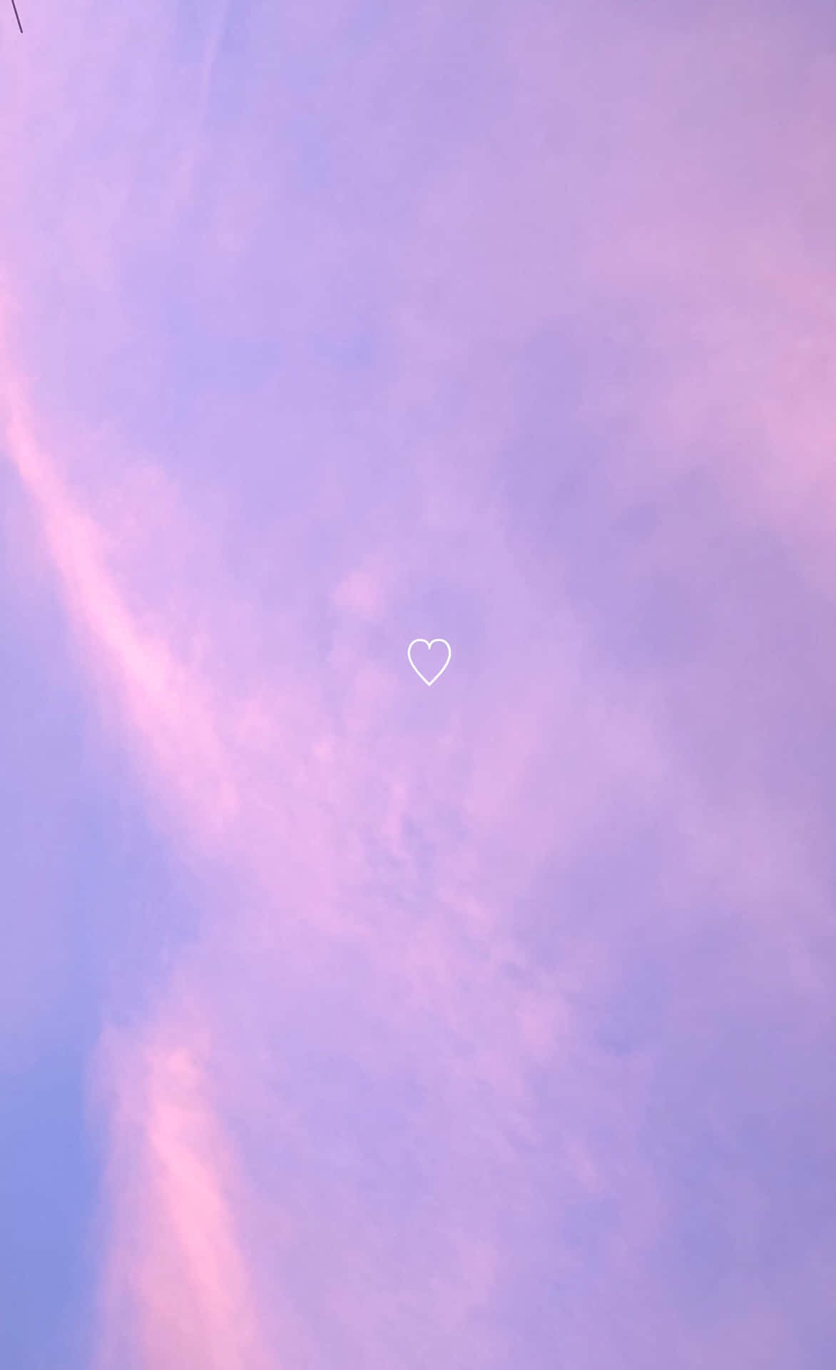 Download Heart And Clouds Lavender Pastel Purple Aesthetic Background