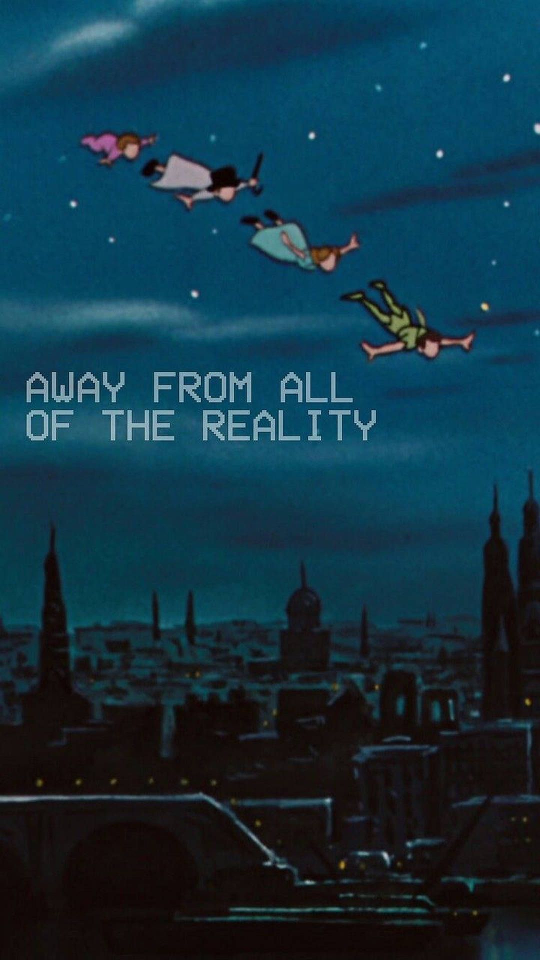 Peter Pan flying over the city - Peter Pan