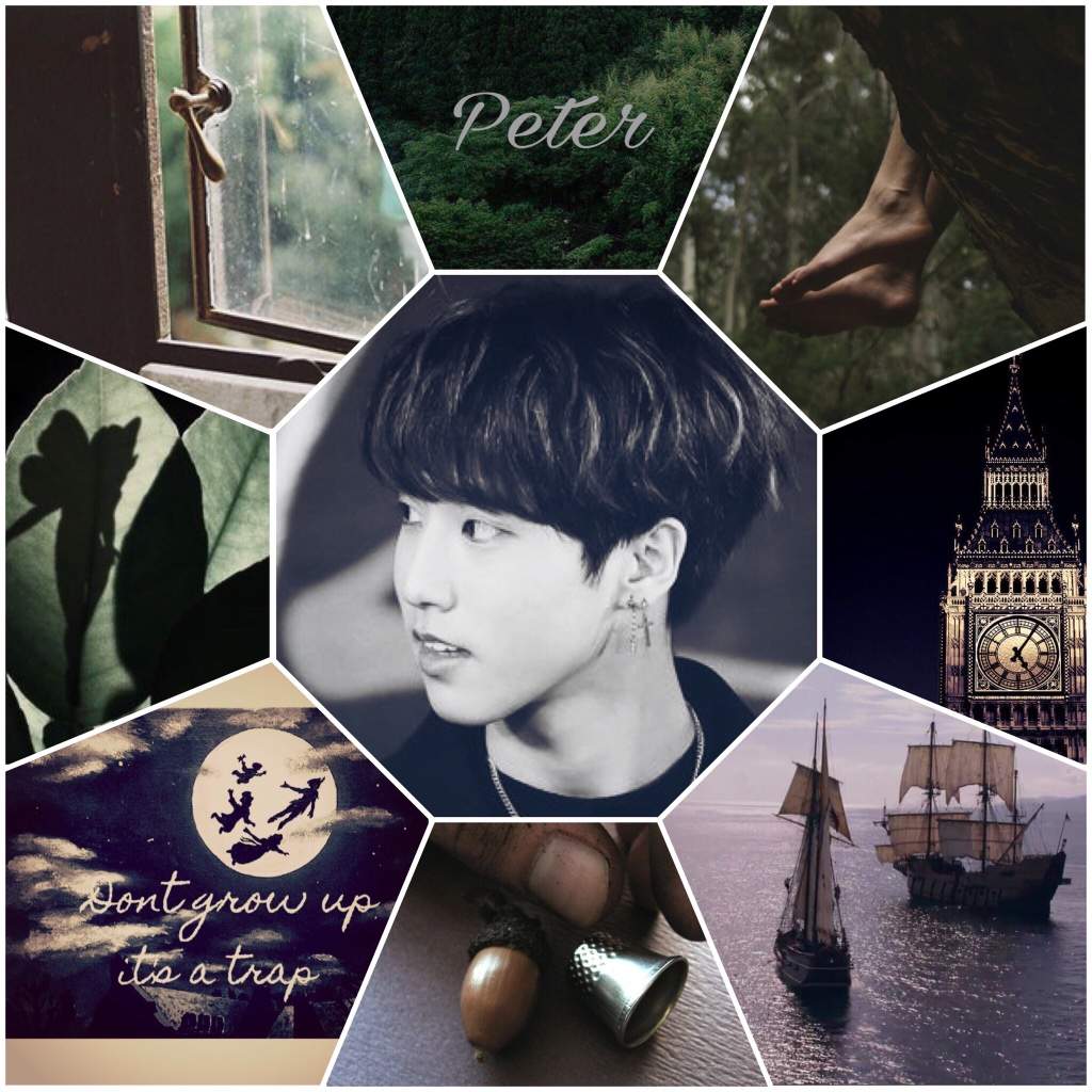 A collage of BTS's Peter's pictures - Peter Pan