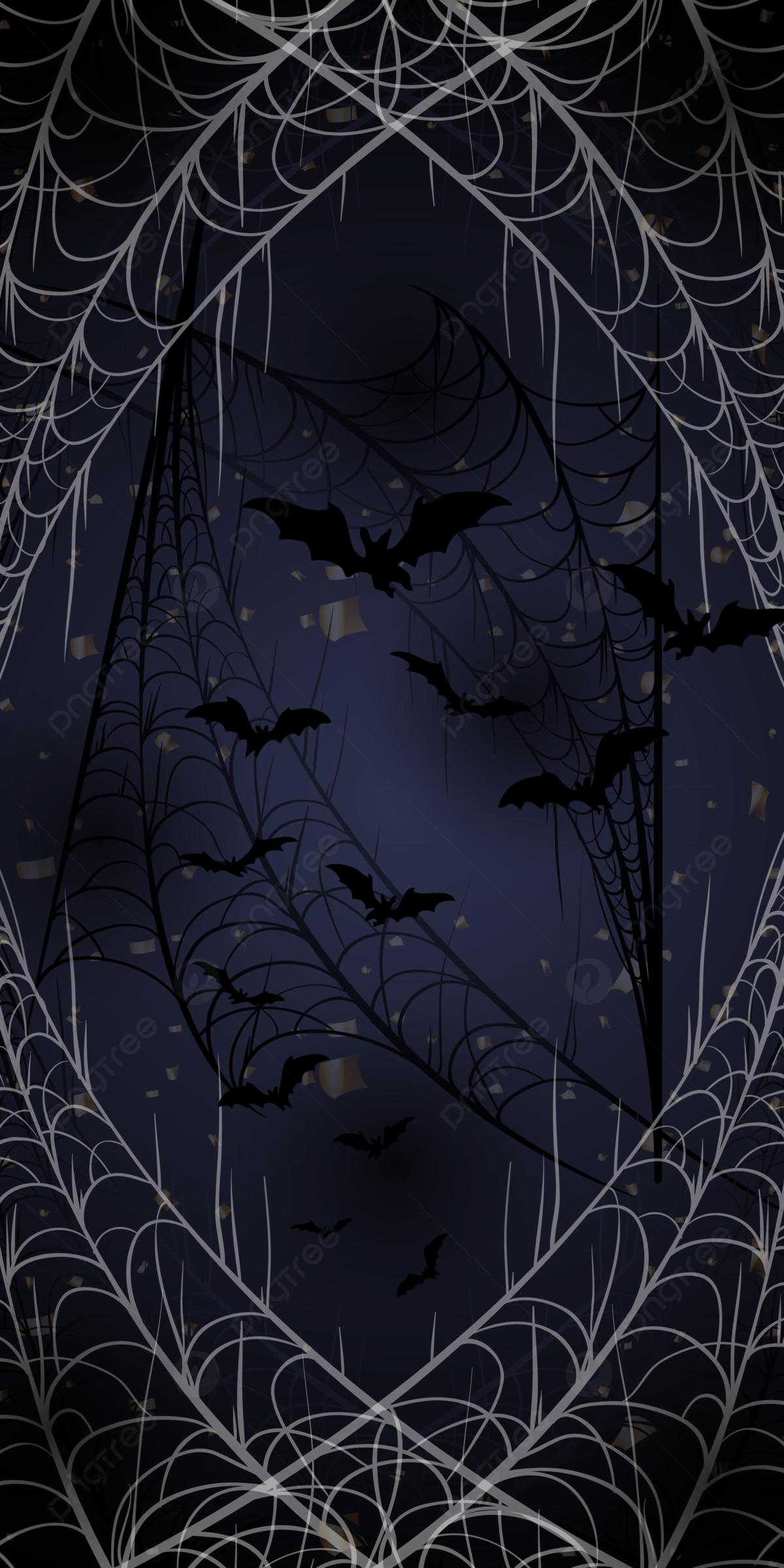 Witch Party Halloween Cobweb Black Background Wallpaper Image For Free Download