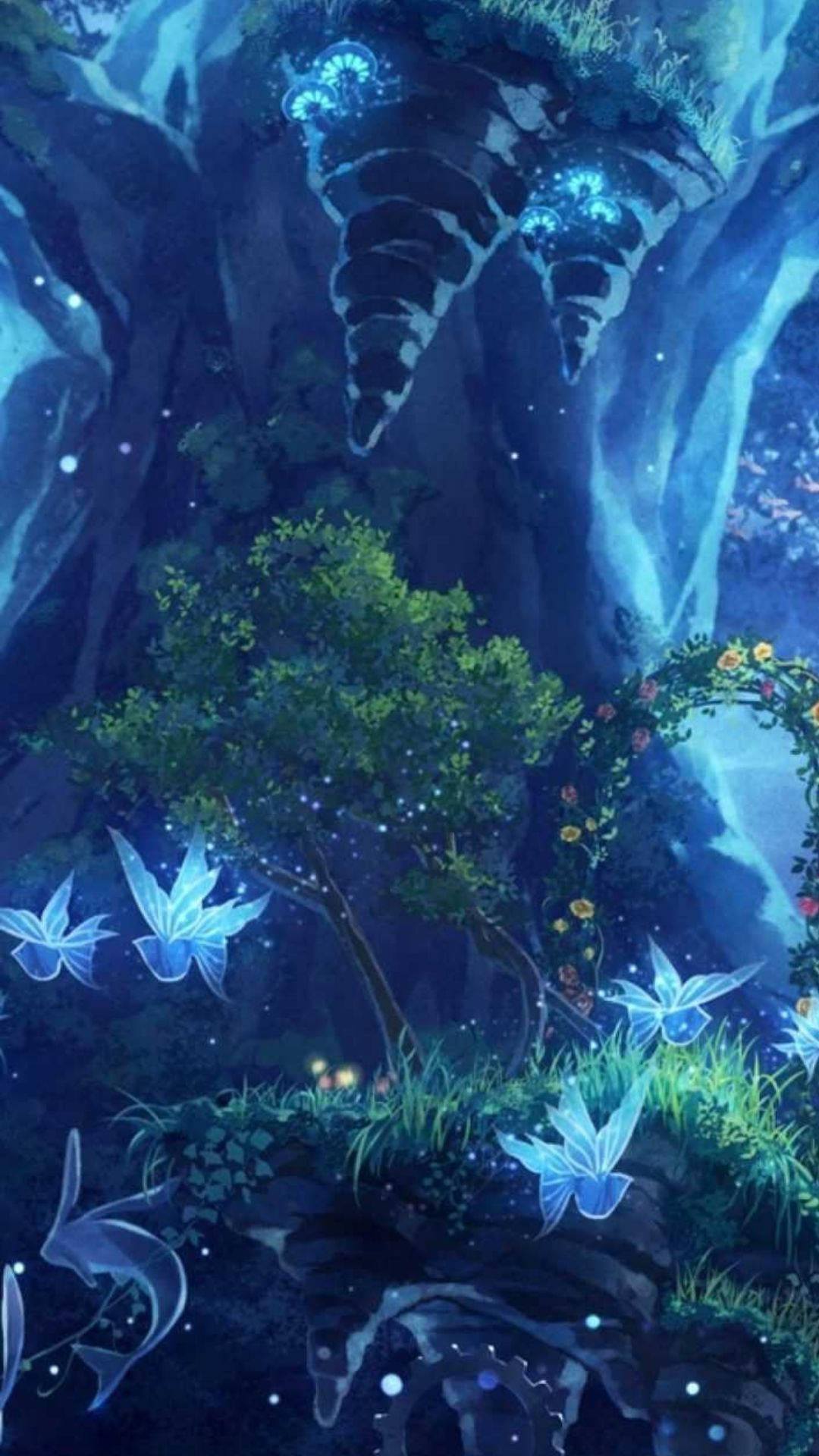 A magical forest wallpaper for iPhone and Android devices - Magic