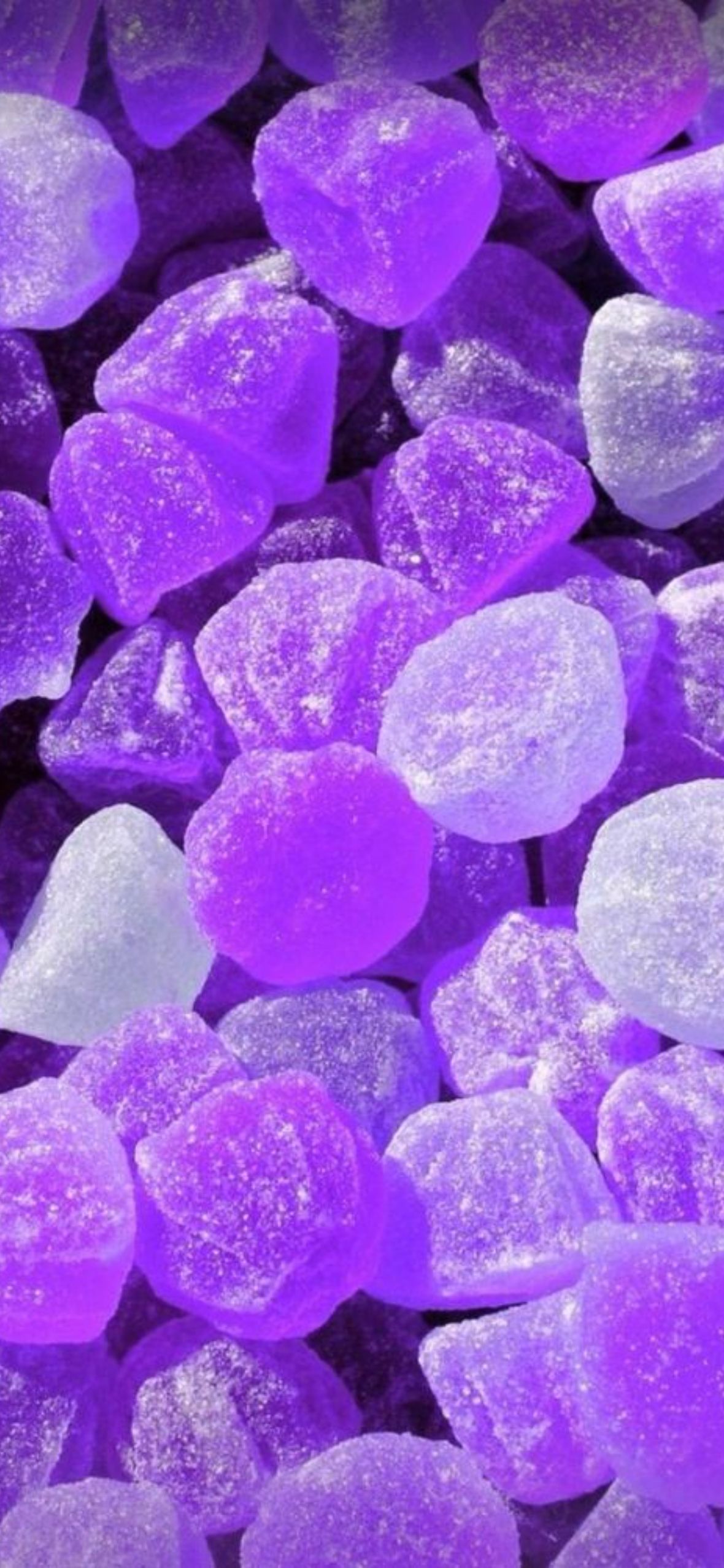 A close up of purple and white rocks - Pastel purple