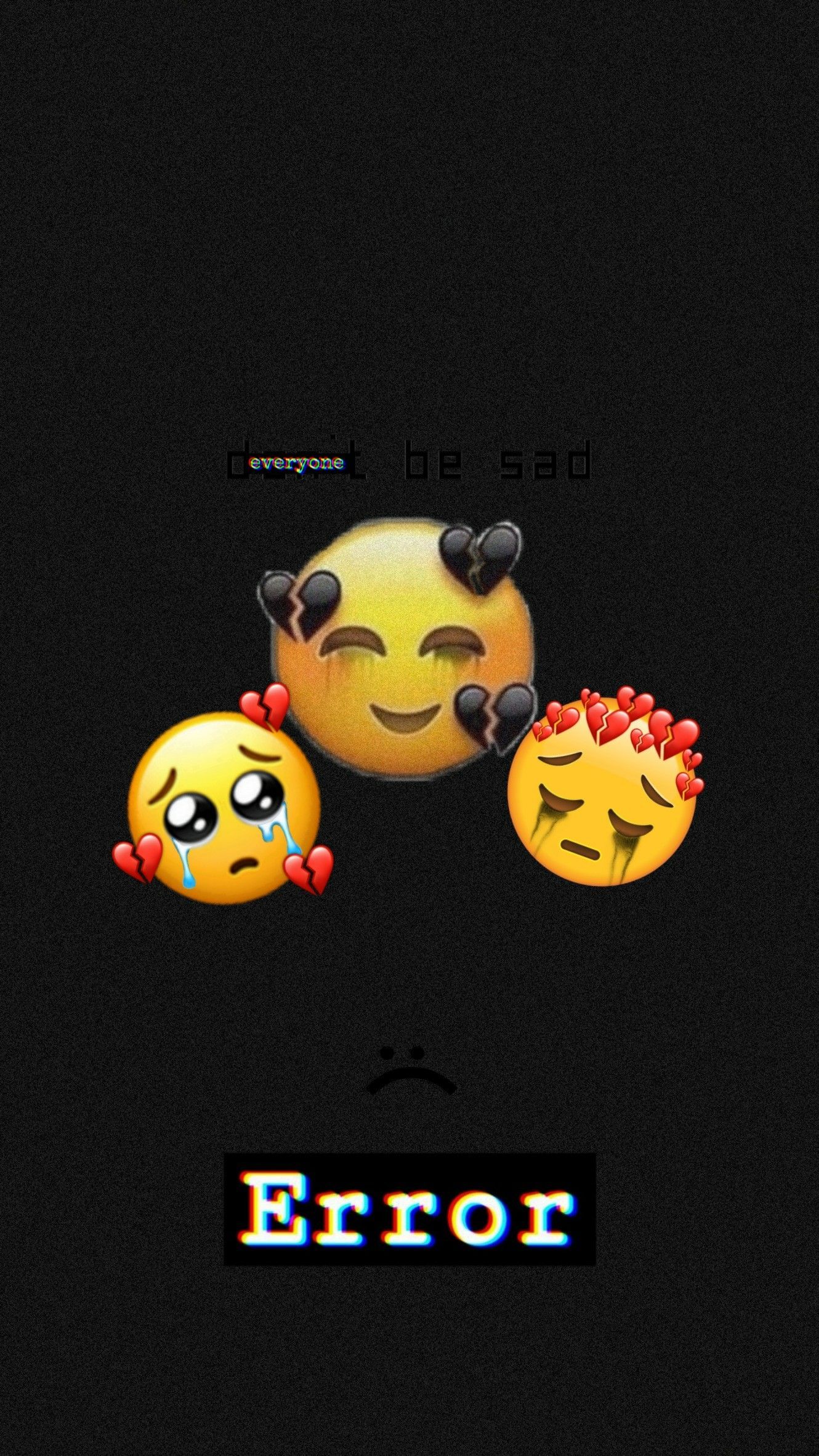 Error wallpaper for phone - Emoji