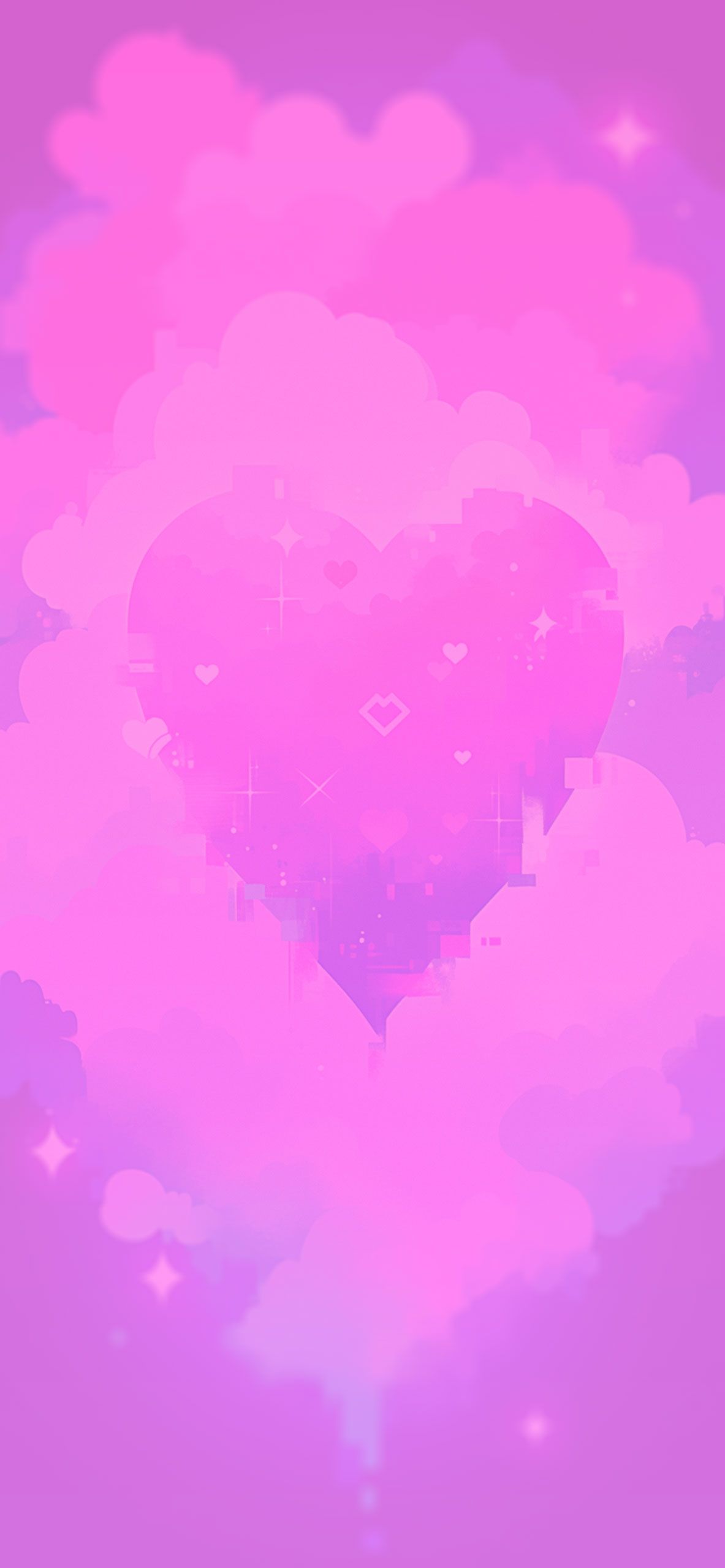 A pink heart on a pink background - Pink heart