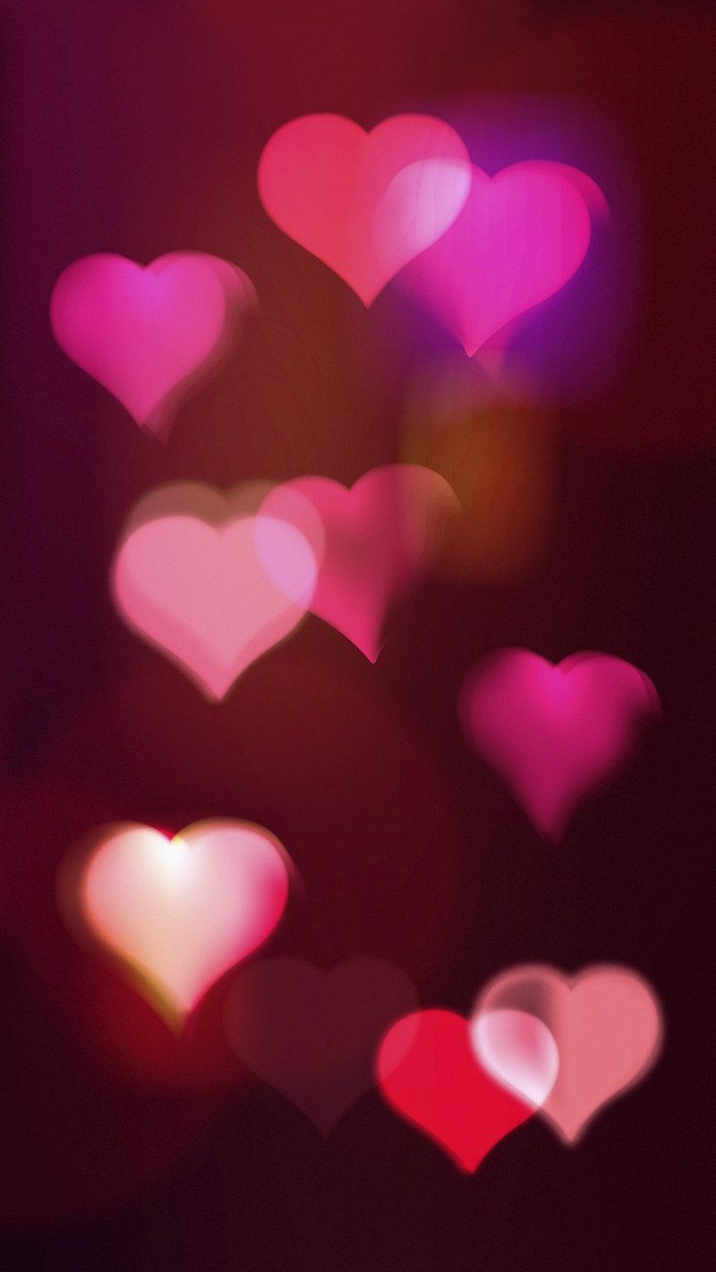 Pink Light Heart Wallpaper Image Wallpaper