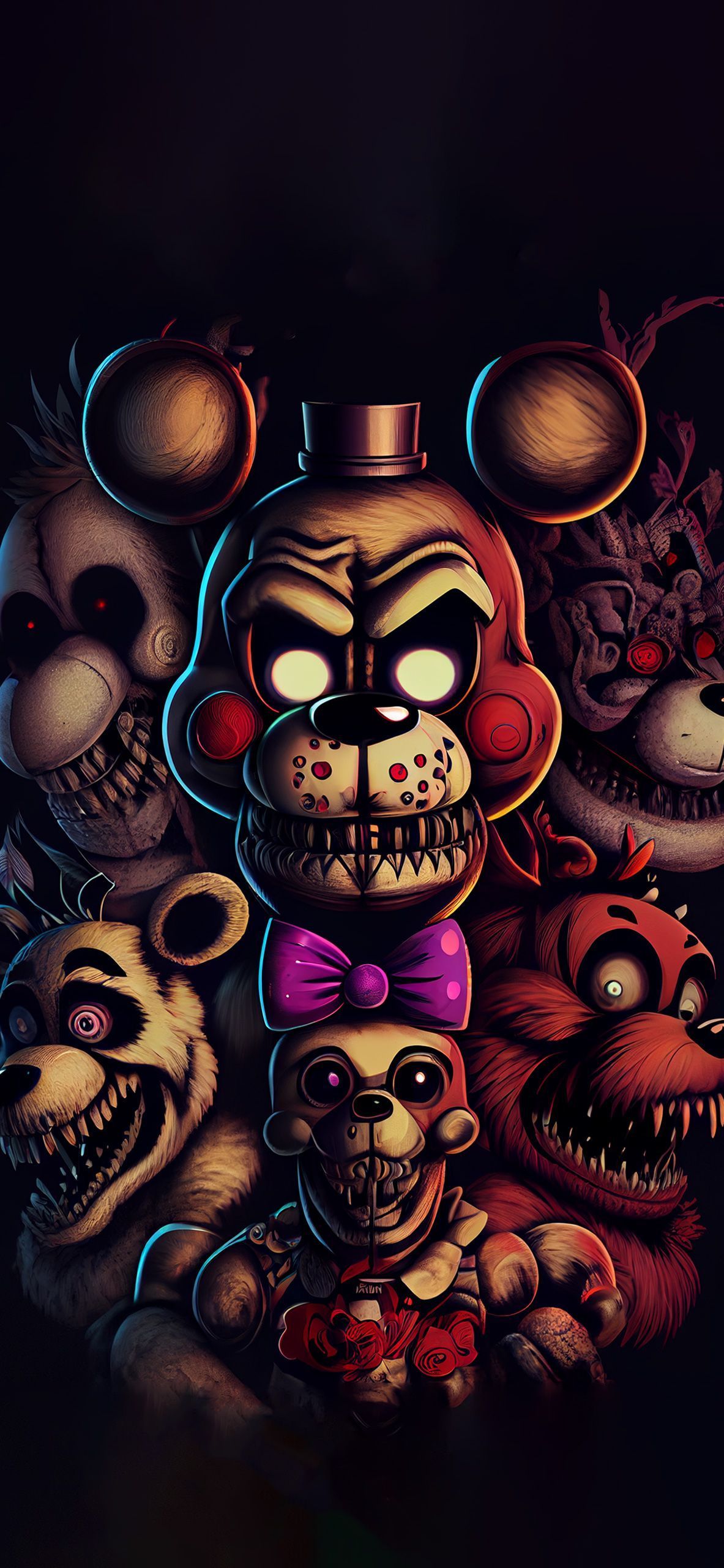 Scary FNaF Wallpaper Nights at Freddy's Wallpaper iPhone