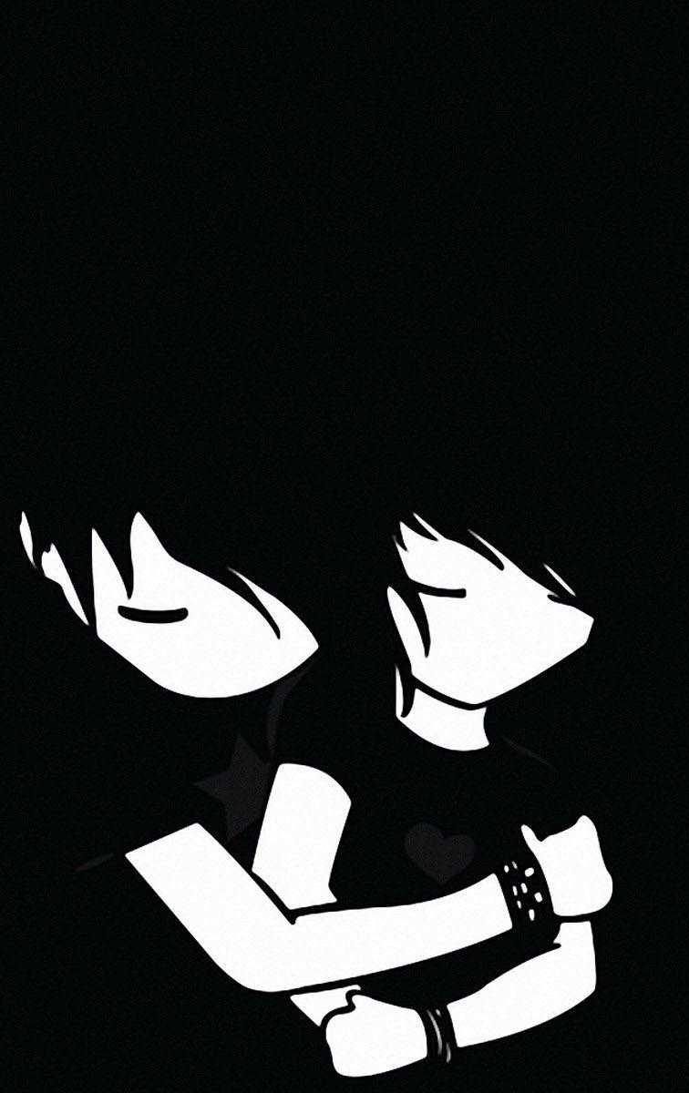 Emo anime couple wallpaper by *blackangel13 on deviantART - Emo