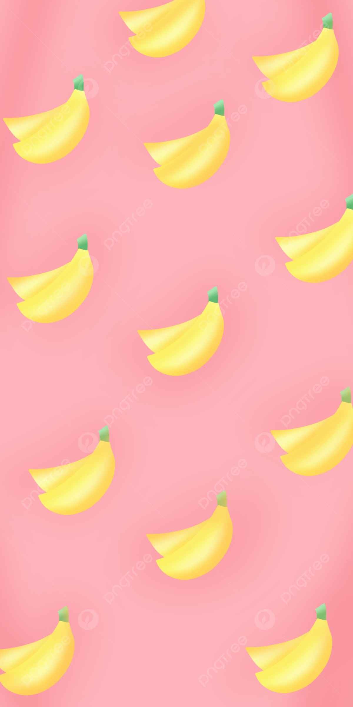 Banana Pink Background Wallpaper Image For Free Download