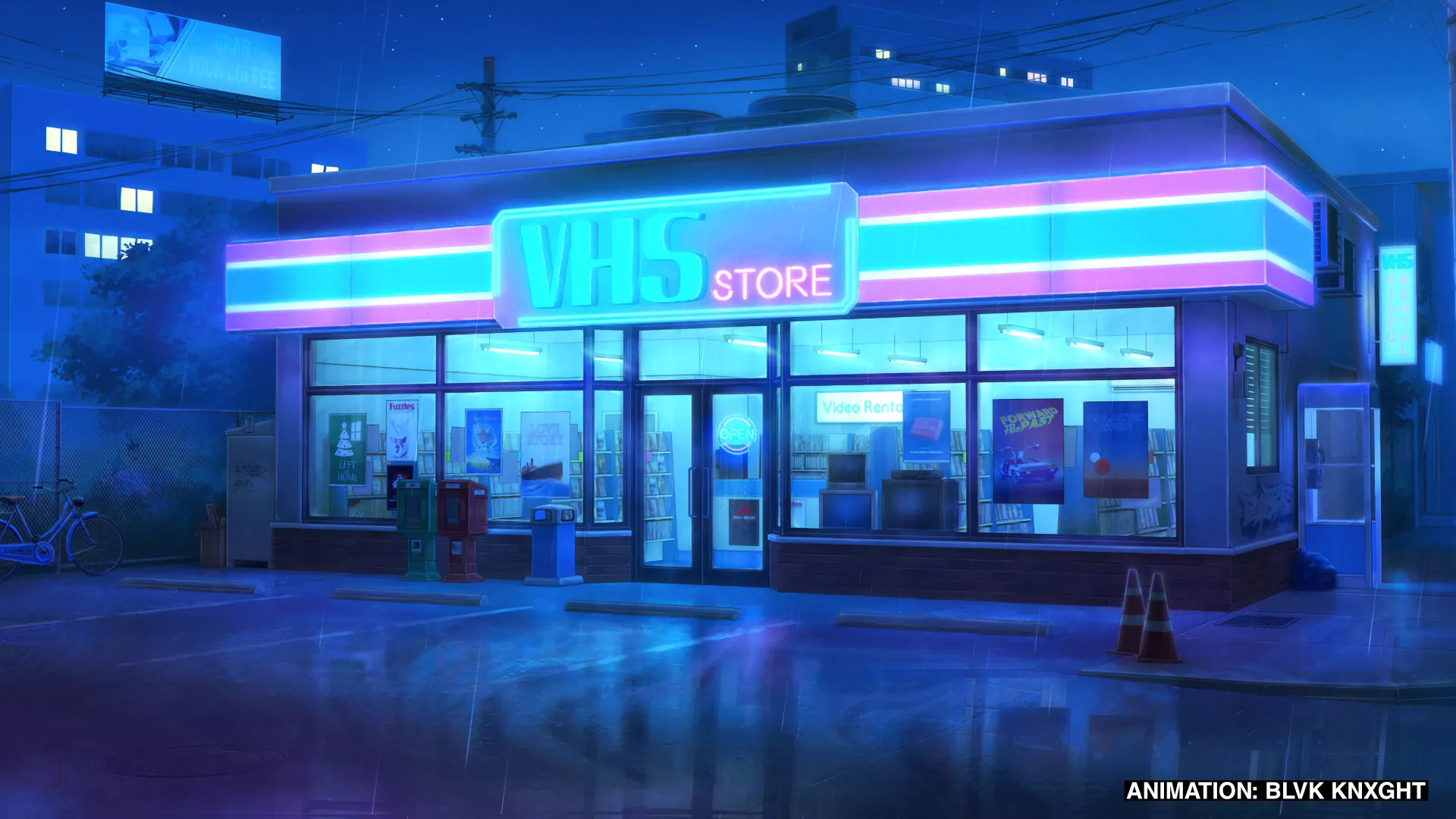 Scene VHS for Wallpaper Engine live wallpaper (Cities)