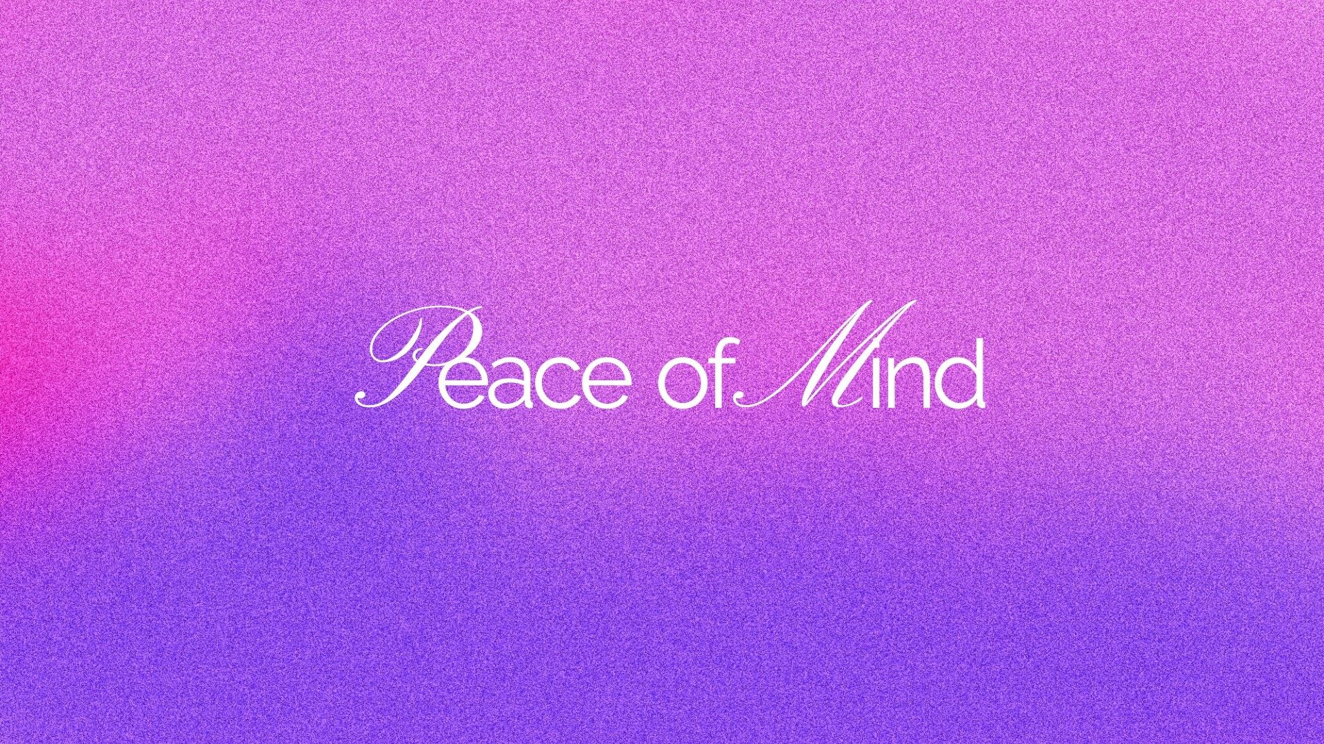 Peace Of Mind Pink Purple Background HD Motivational Wallpaper
