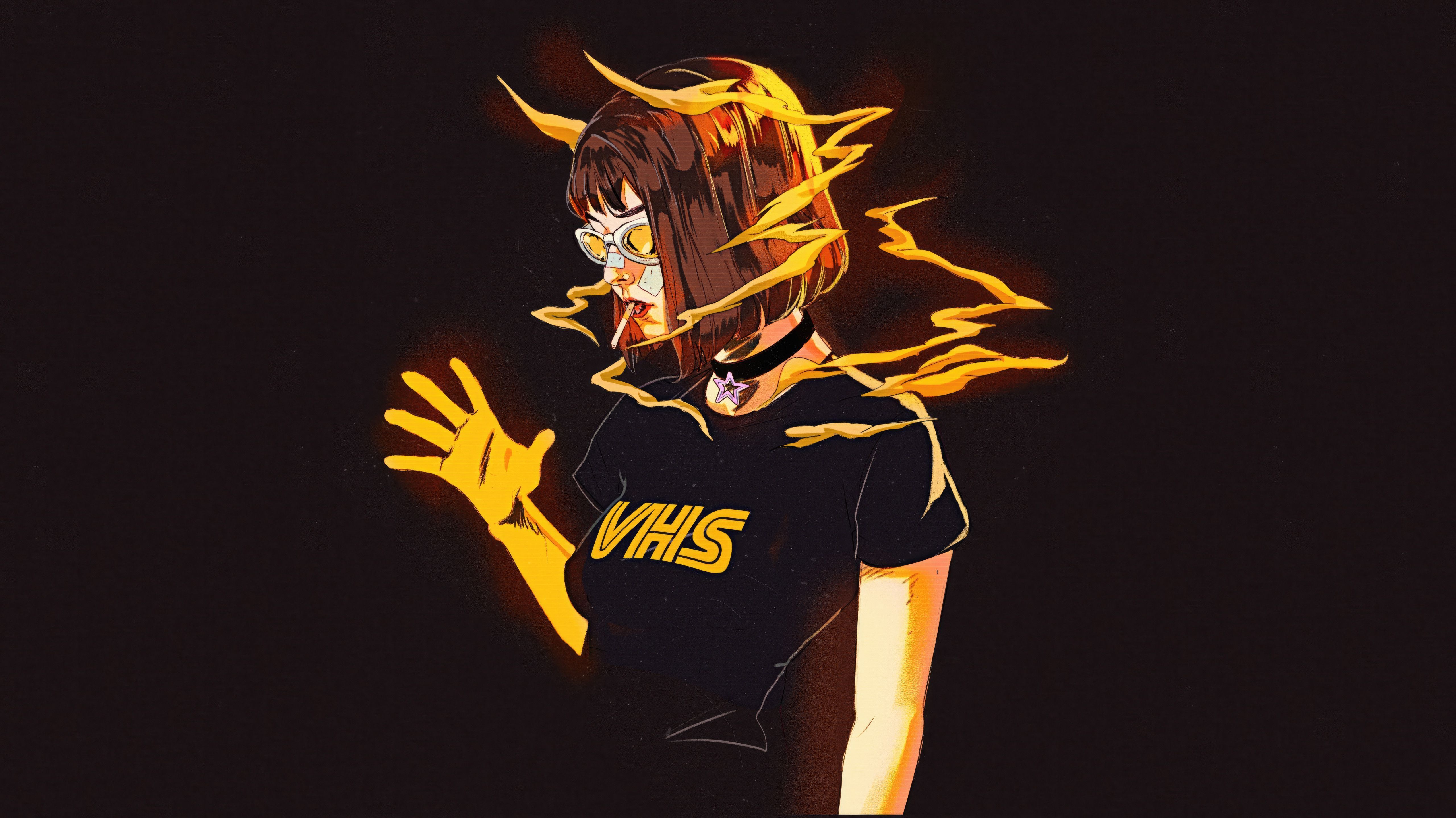 Cool Girl Vhs 1024x768 Resolution HD 4k Wallpaper, Image, Background, Photo and Picture