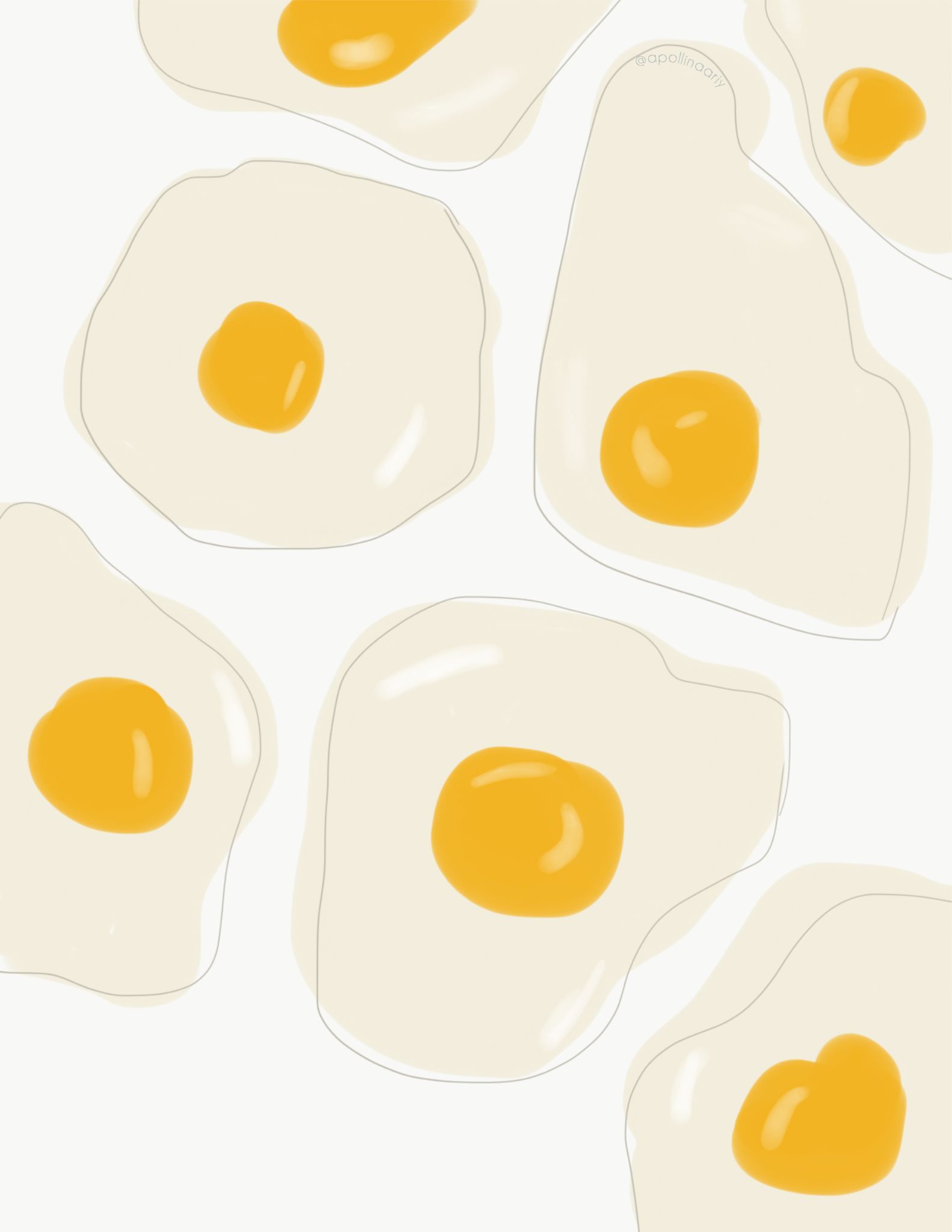 egg wallpaper. Simple phone wallpaper, Cute food art, Wallpaper
