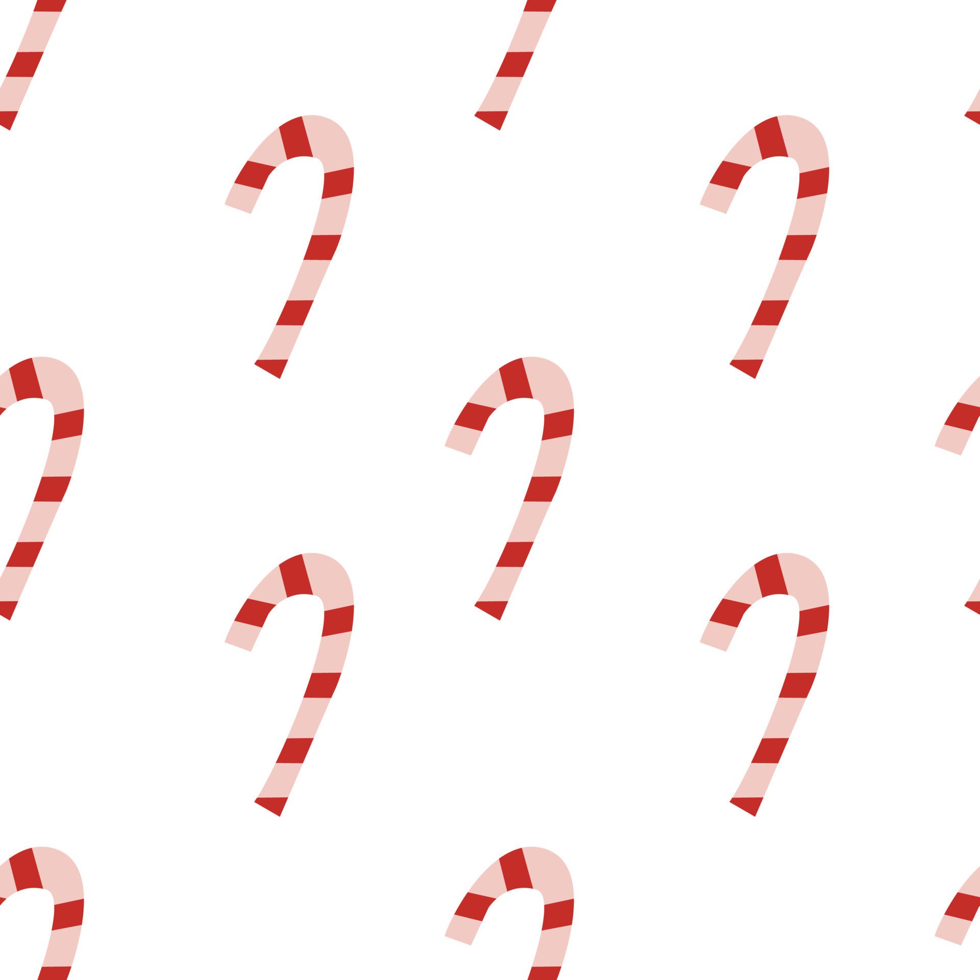 A pattern of candy canes on a white background - Candy cane