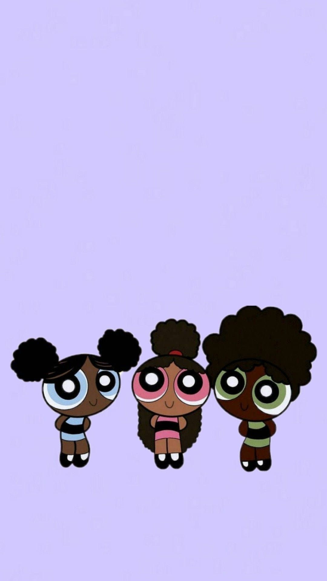 Download Cute Black Powerpuff Girl Reimagined Wallpaper