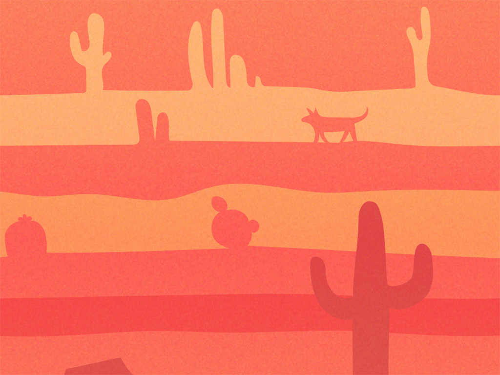 Monthly Desktop Wallpaper: Desert Dreams. Strategic Branding & Design