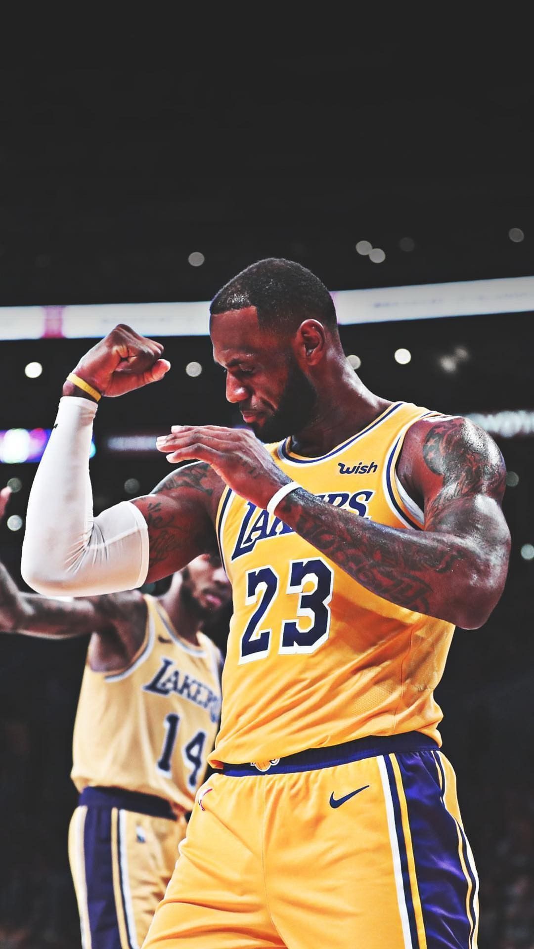 Lebron James Lakers Wallpaper iPhone with high-resolution 1080x1920 pixel. You can use this wallpaper for your iPhone 5, 6, 7, 8, X, XS, XR backgrounds, Mobile Screensaver, or iPad Lock Screen - Lebron James