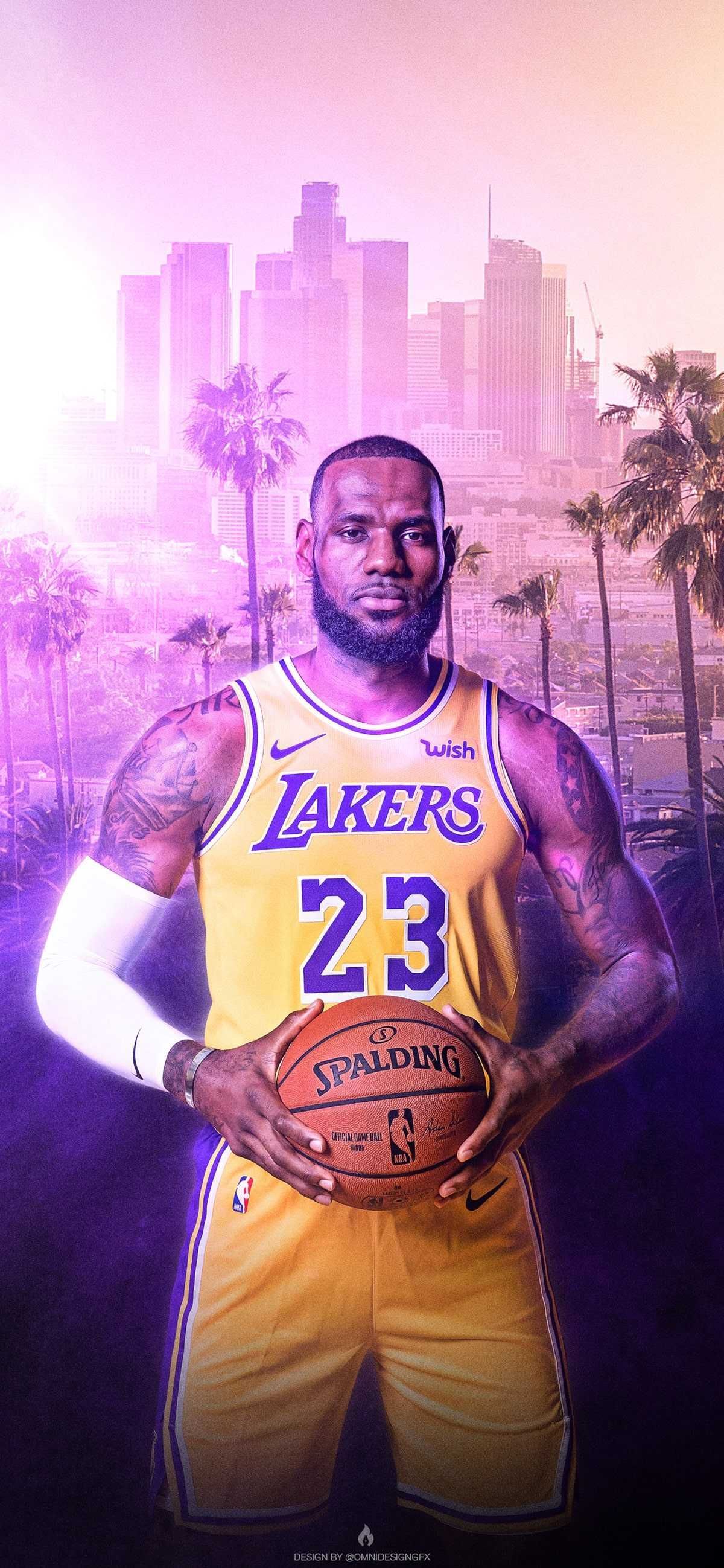 Lebron James Lakers iPhone Wallpaper with high-resolution 1080x1920 pixel. You can use this wallpaper for your iPhone 5, 6, 7, 8, X, XS, XR backgrounds, Mobile Screensaver, or iPad Lock Screen - Lebron James
