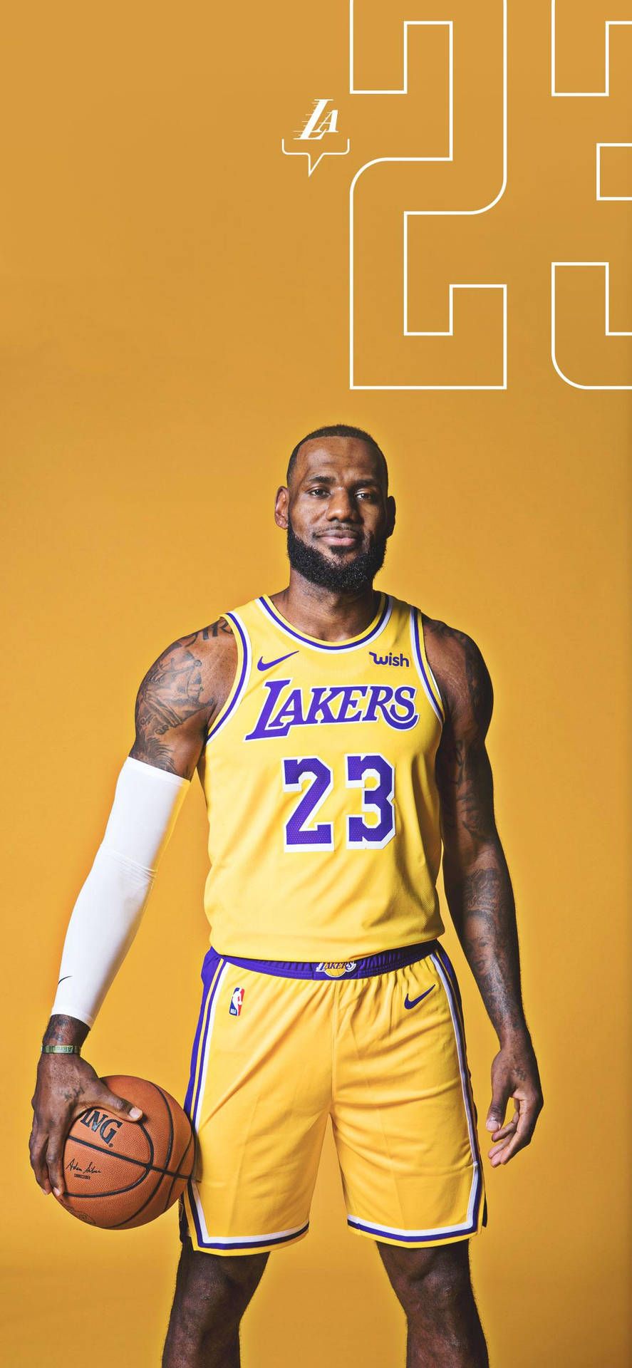 Download Lebron James 23 Of Lakers Wallpaper