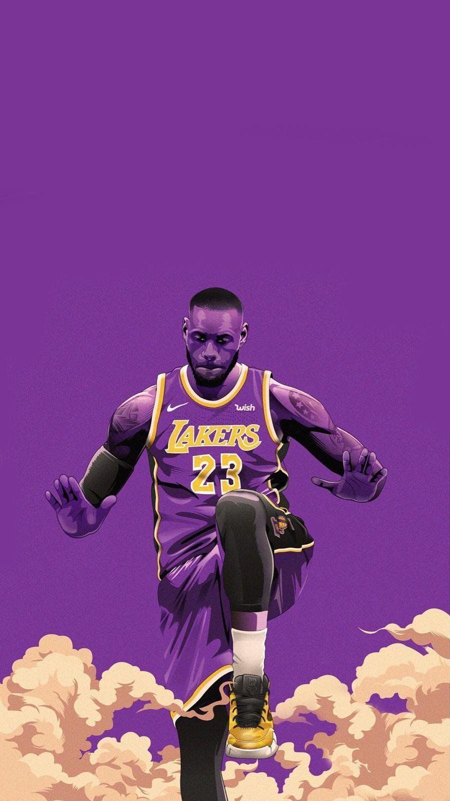 Purple Aesthetic Basketball Wallpaper