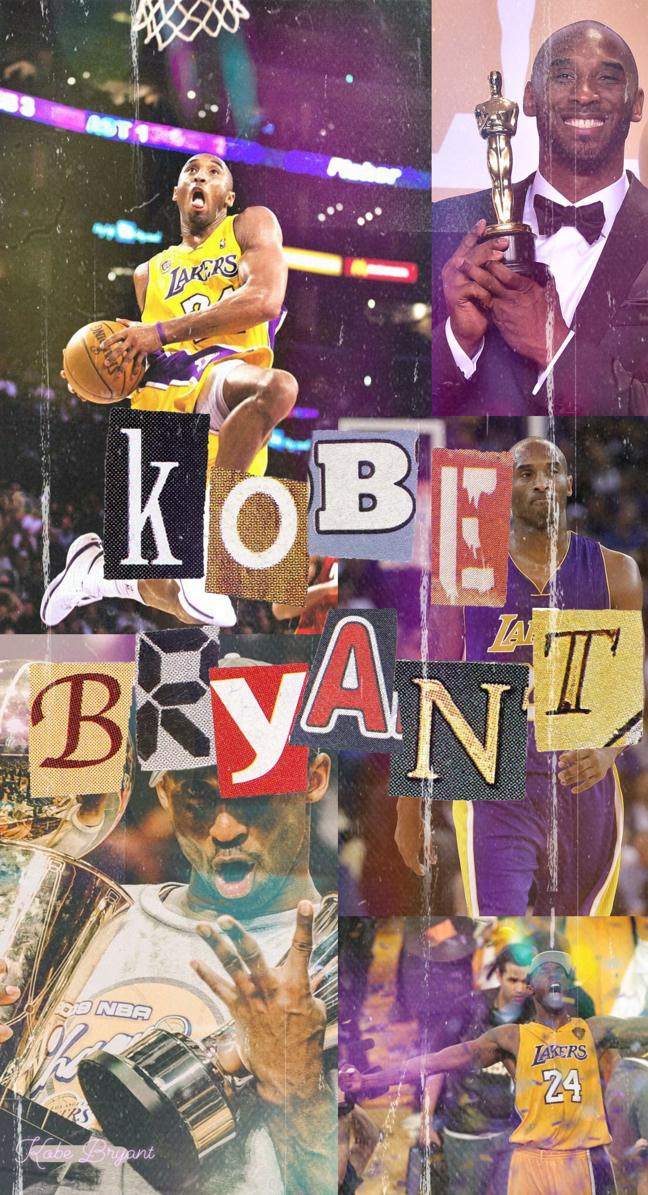 A collage of Kobe Bryant's basketball career, including his time at the Lakers. - Kobe Bryant