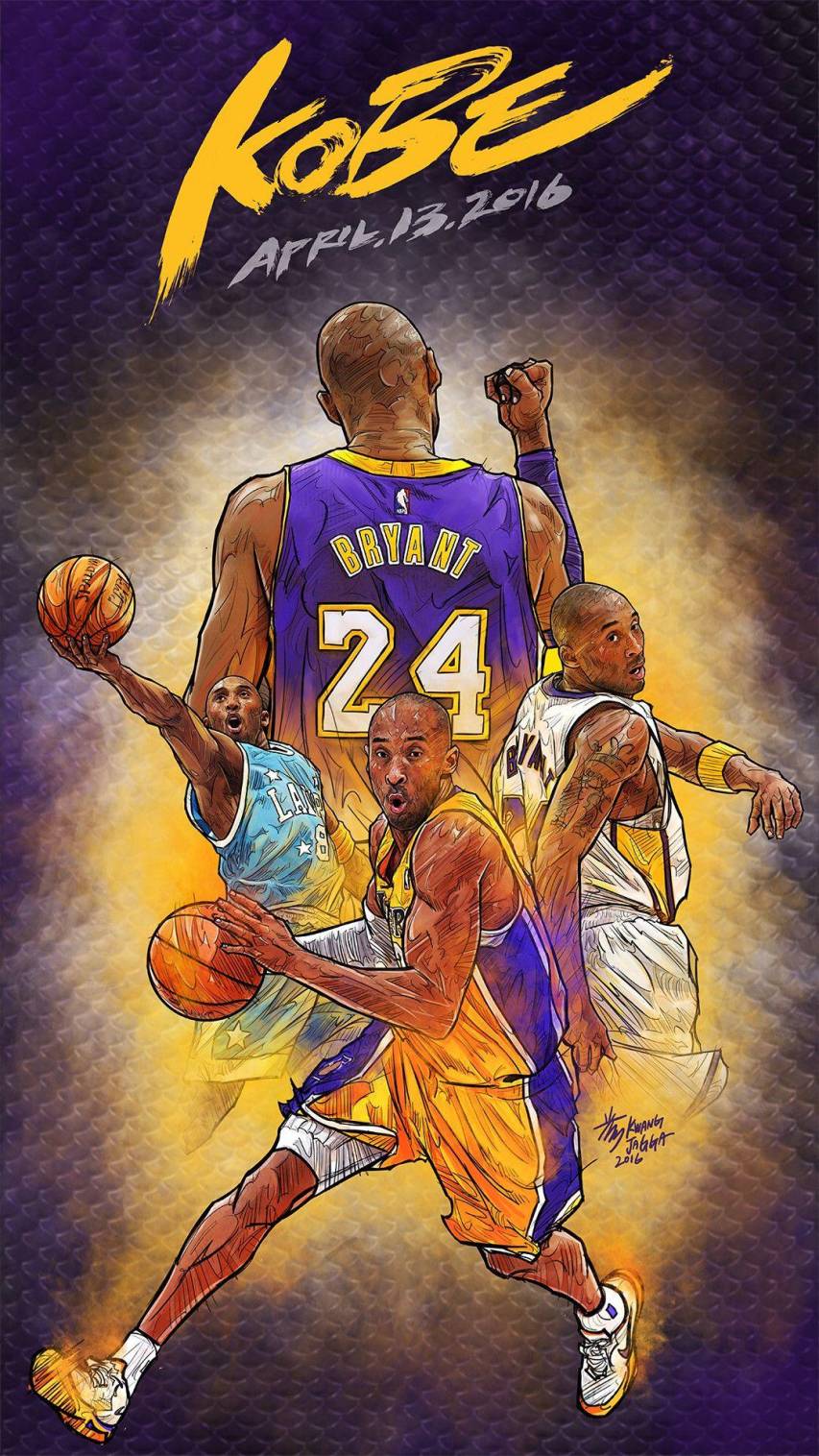 Kobe Bryant wallpaper for iPhone and Android devices. - Kobe Bryant