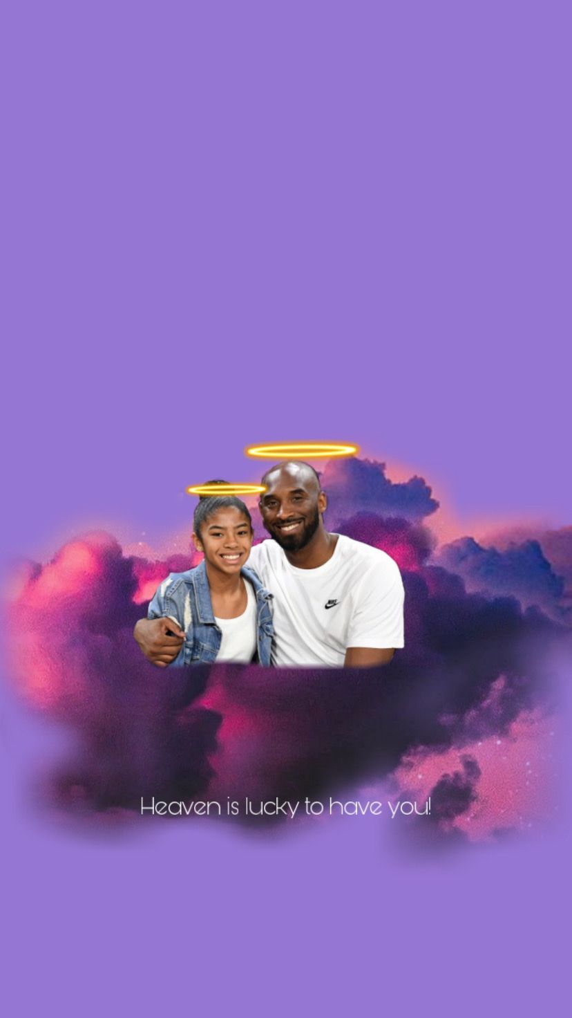 Kobe and Gianna Bryant wallpaper I made for my phone. rip to the Bryant family - Kobe Bryant