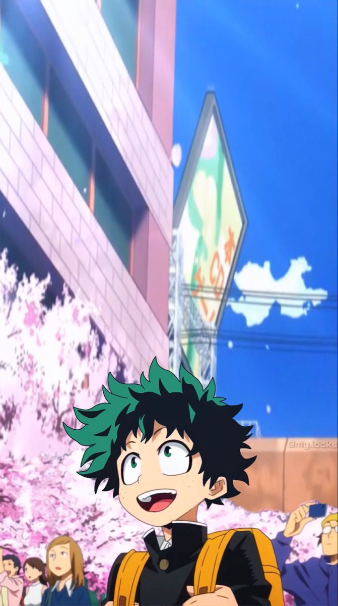 I just love this scene from the anime Boku no Hero Academia. It's such a heartwarming moment. - Deku