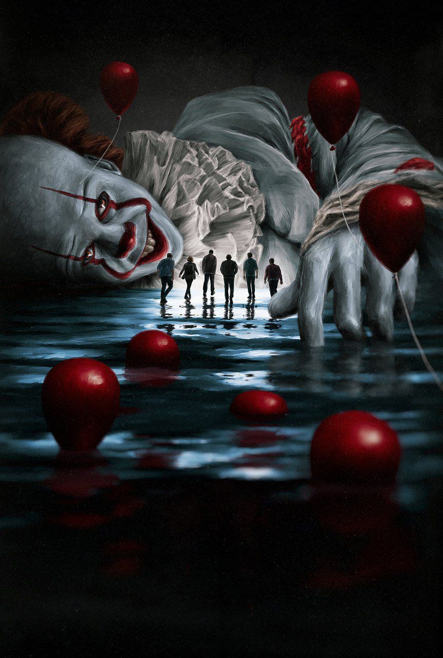 IT Chapter 2: Pennywise Wallpaper. Scary wallpaper, Horror artwork, Clown horror