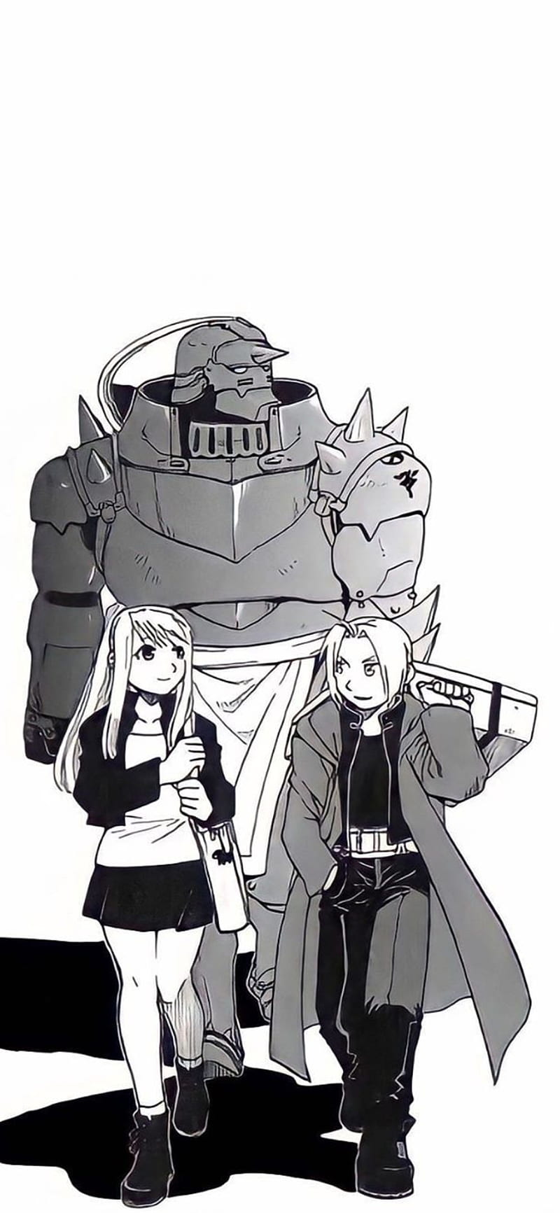 Ed Al Winry, Al, Alphonse Elric, Ed, Edward Elric, Fma, Fmab, Fullmetal Alchemist, HD Phone Wallpaper