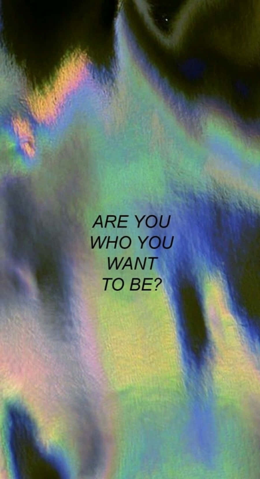 Download Grunge Tumblr Aesthetic Holographic Quote Wallpaper