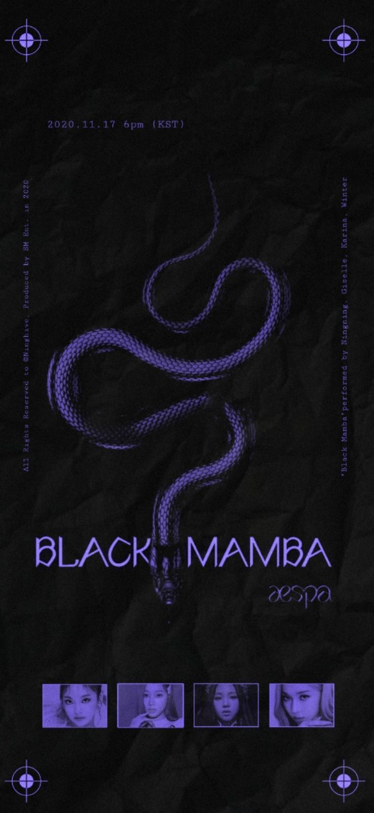 Black Mamba Aesthetic wallpaper by<ref> Black Mamba</ref><box>(116,211),(788,757)</box> Aesthetic wallpaper by me! I hope you like it! Let me know if you want me to make more - Aespa