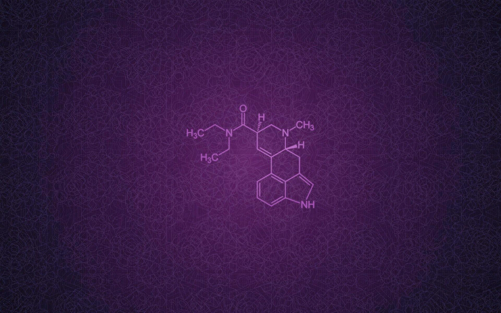 A purple background with the chemical symbol for cocaine - Chemistry